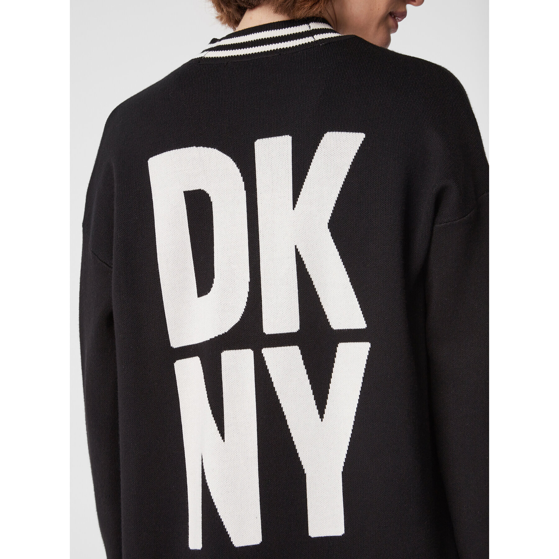 DKNY Cardigan P2MXY435 Negru Regular Fit - Pled.ro