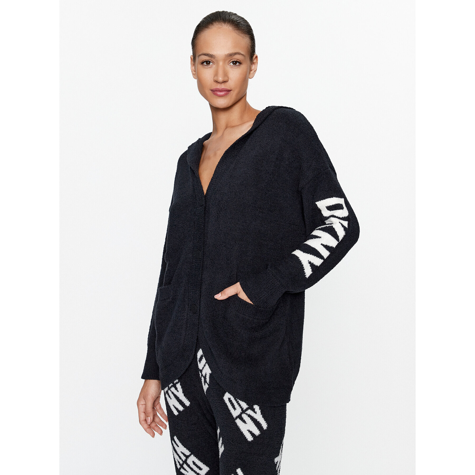 DKNY Cardigan YI2522687 Negru Regular Fit - Pled.ro