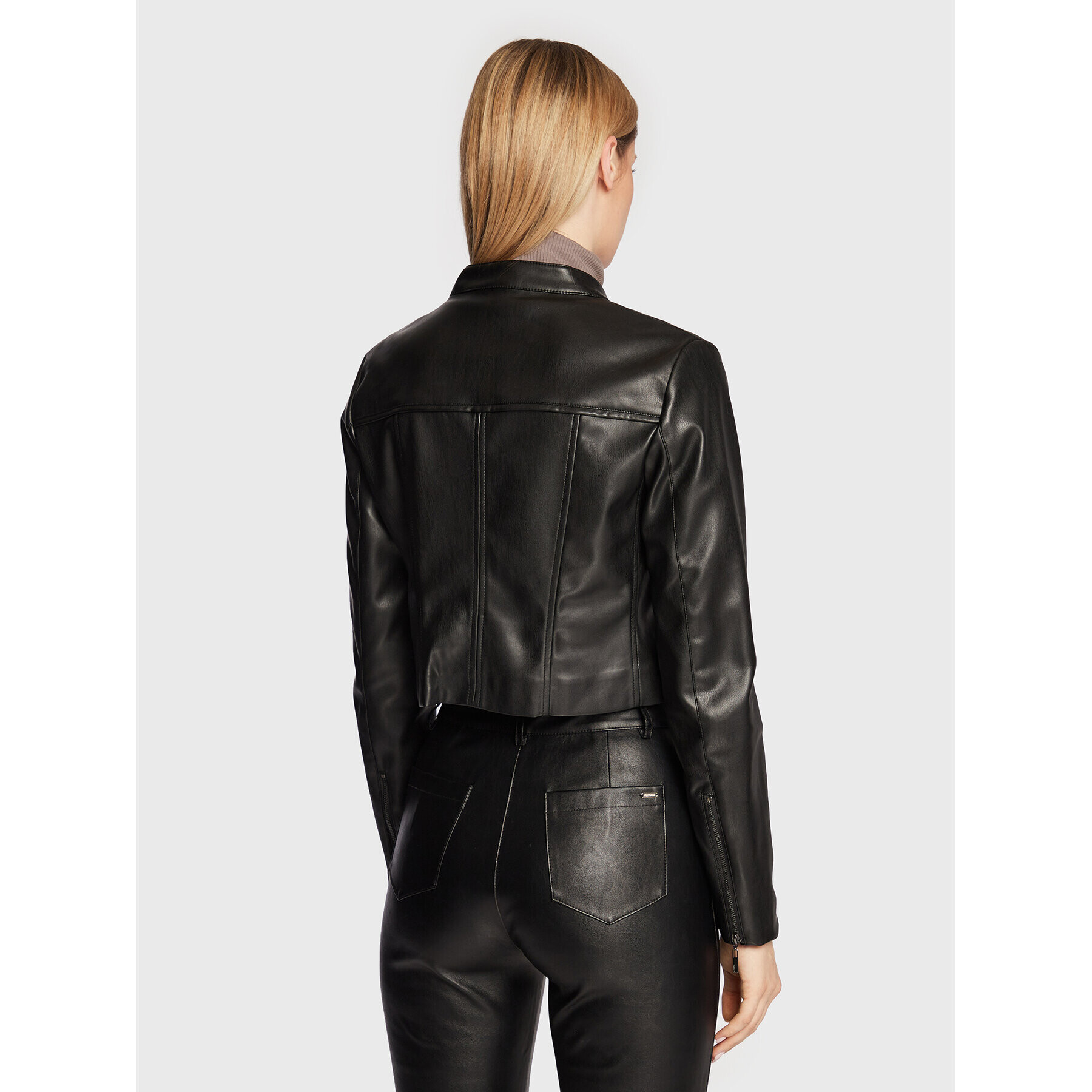 DKNY Geacă din imitație de piele DD2G4336 Negru Regular Fit - Pled.ro