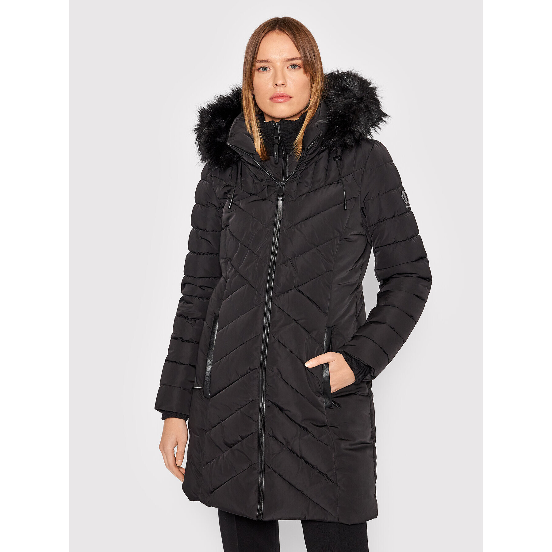 DKNY Geacă din puf DL1MPE70 Negru Regular Fit - Pled.ro