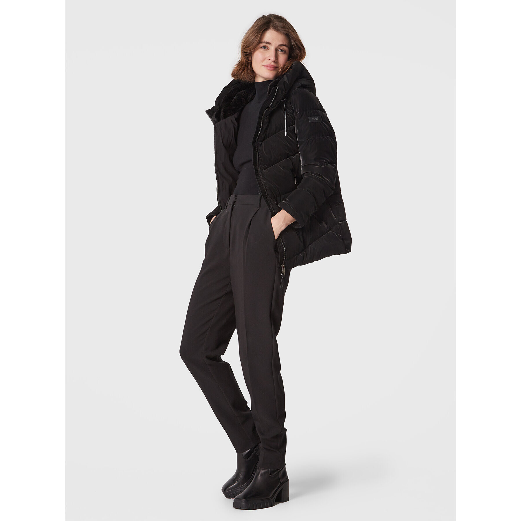 DKNY Geacă din puf DL2MPH23 Negru Regular Fit - Pled.ro