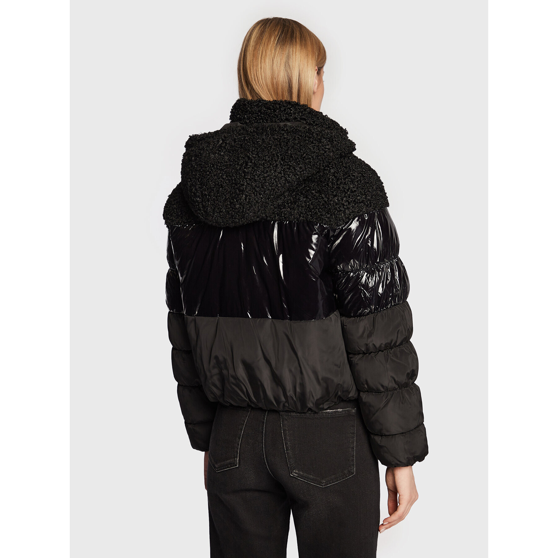 DKNY Geacă din puf P2MCMHVU Negru Regular Fit - Pled.ro