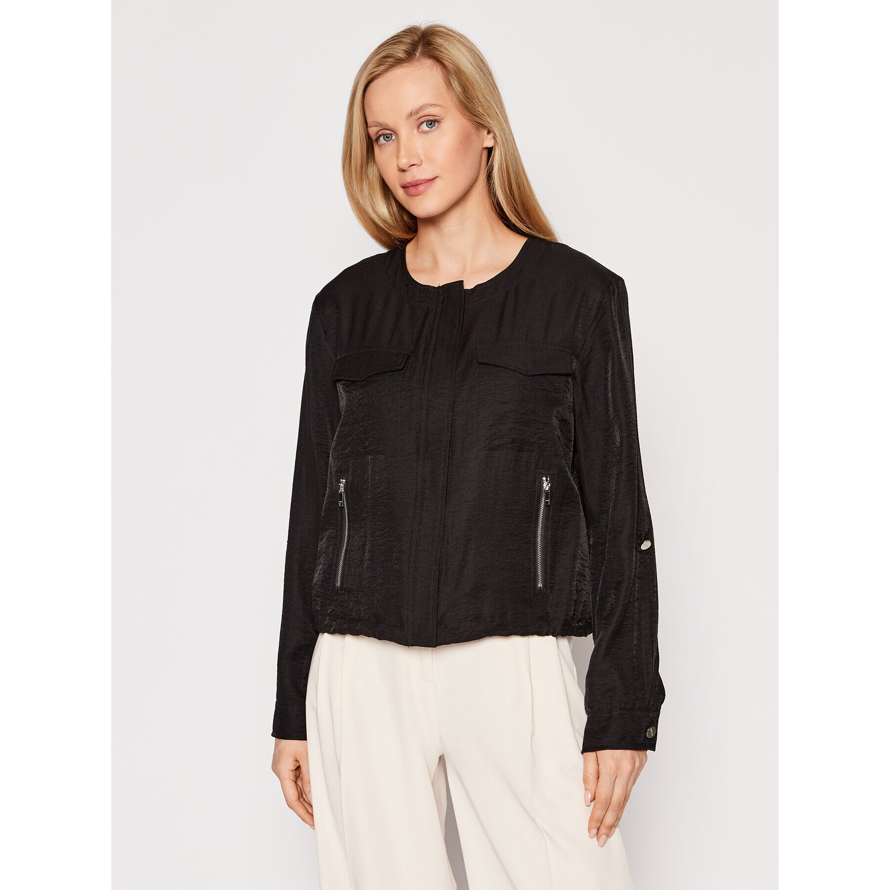 DKNY Geacă P0RCNB41 Negru Relaxed Fit - Pled.ro