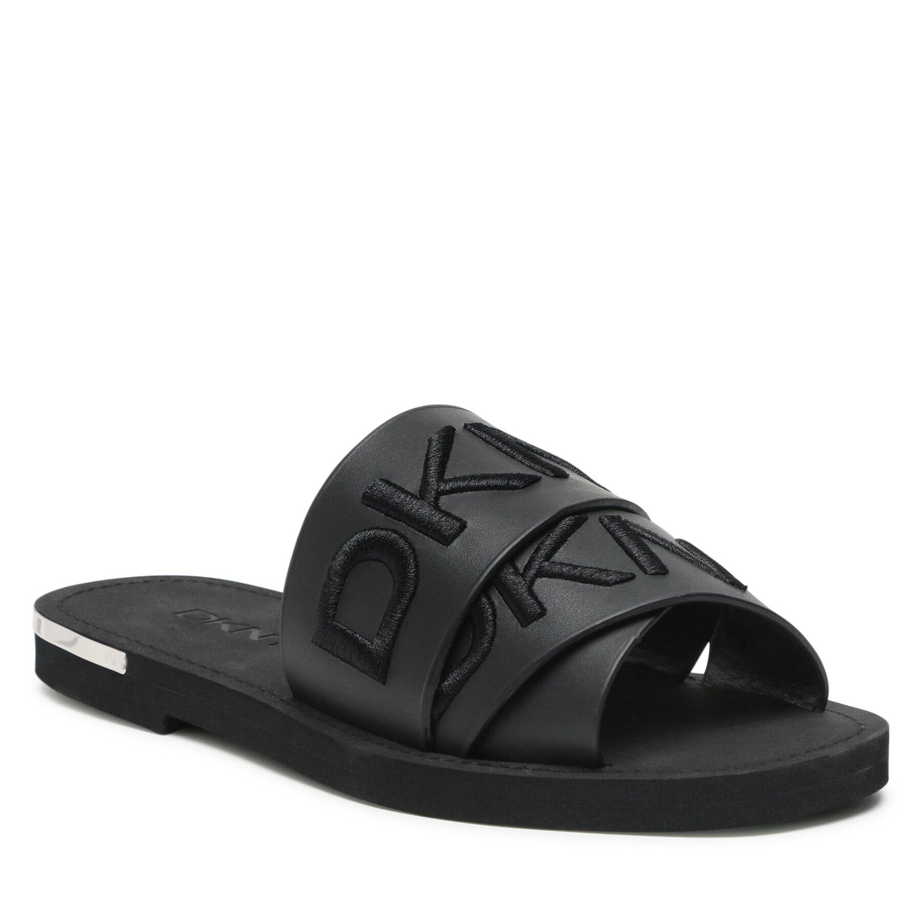 DKNY Șlapi Idalie Logo K1113468 Negru - Pled.ro