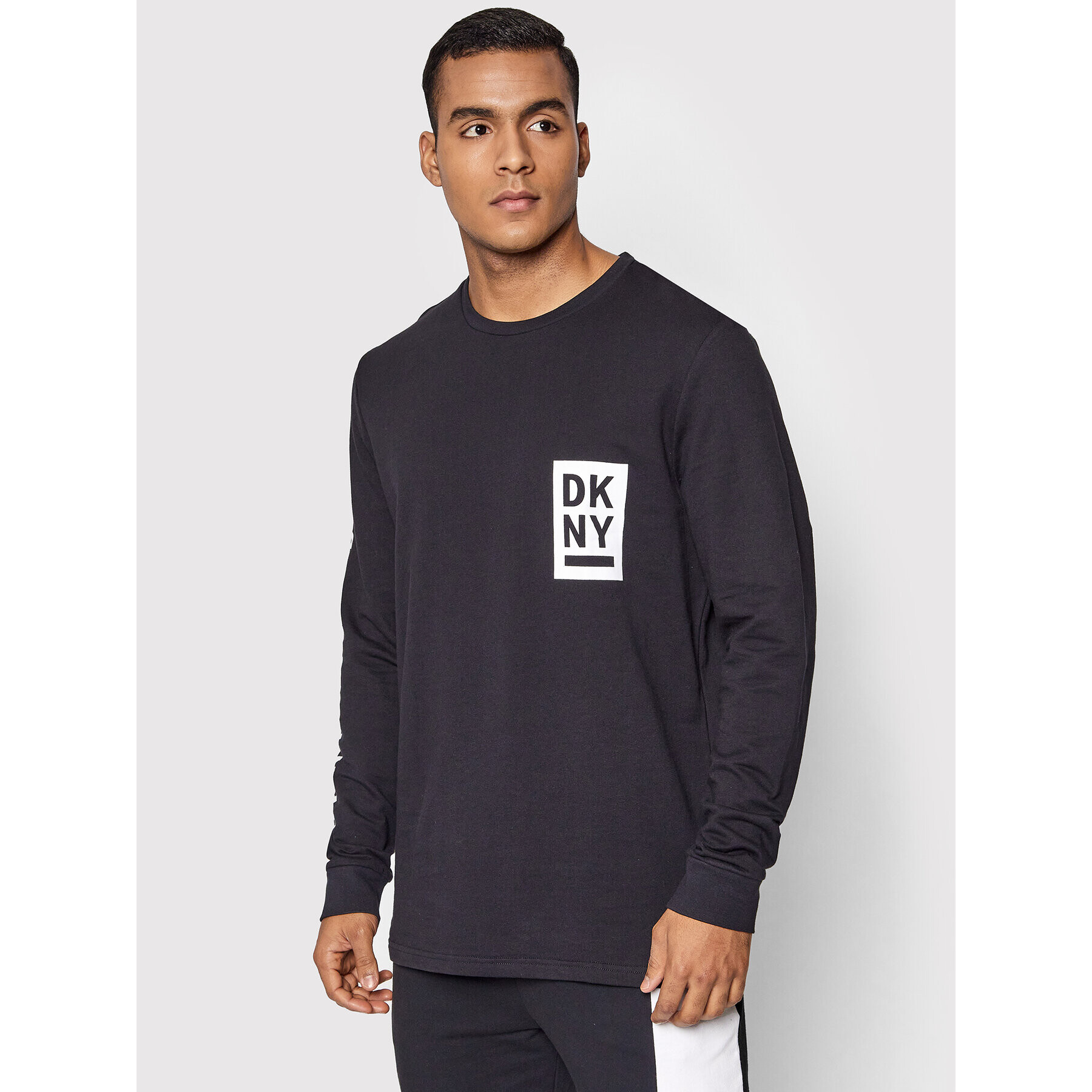 DKNY Longsleeve N5_6745_DKY Negru Regular Fit - Pled.ro