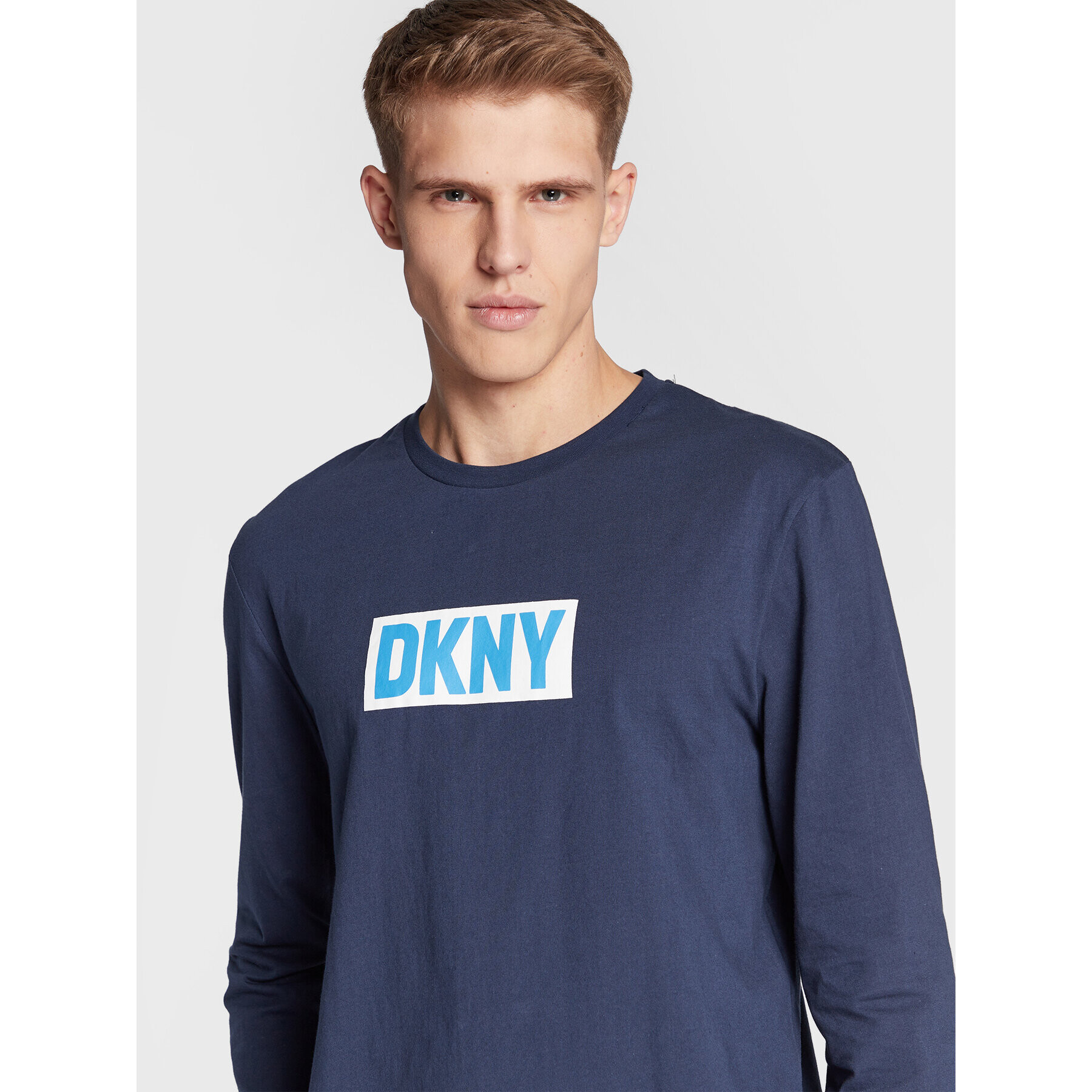 DKNY Longsleeve N5_6877_DKY Bleumarin Regular Fit - Pled.ro