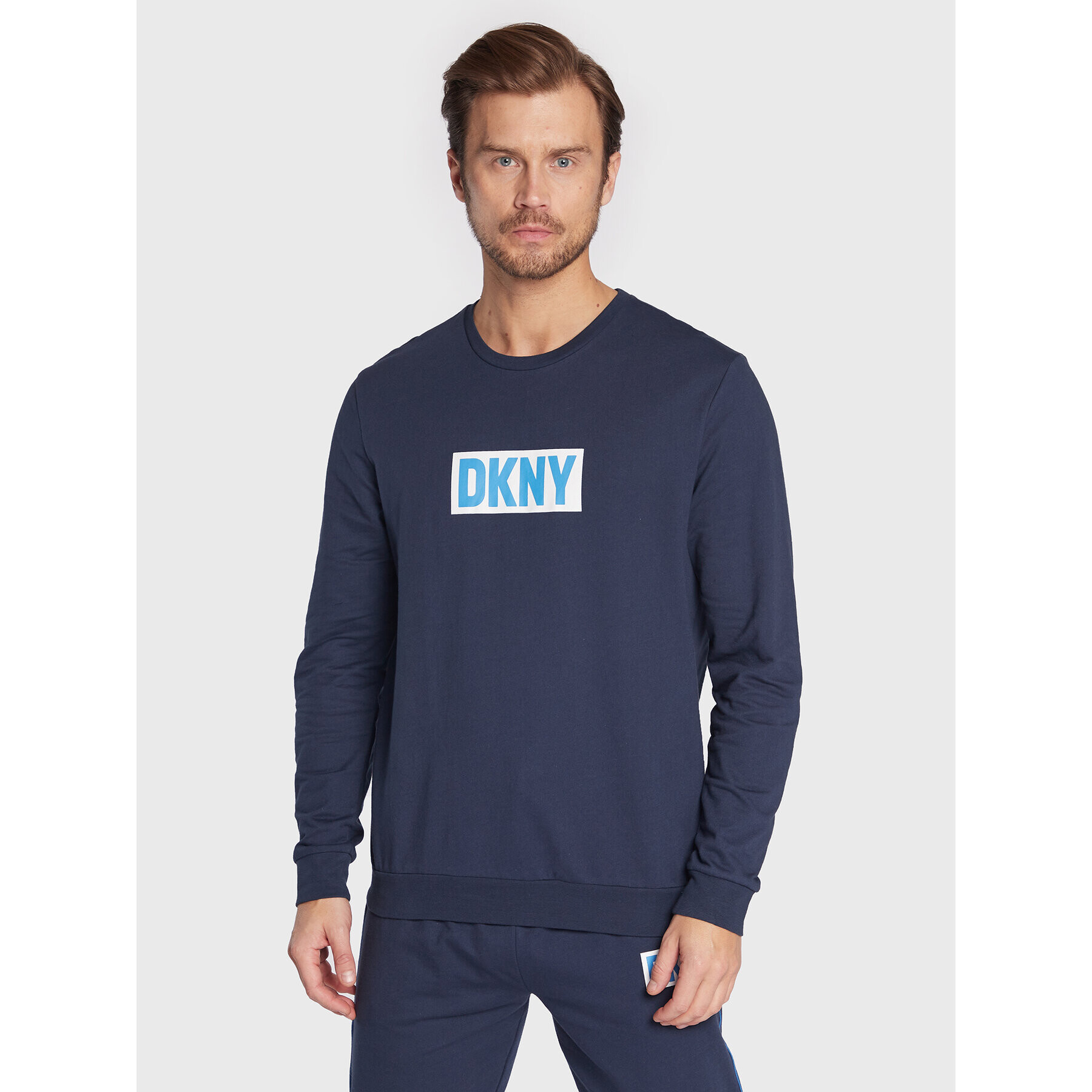 DKNY Longsleeve N5_6892_DKY Bleumarin Regular Fit - Pled.ro