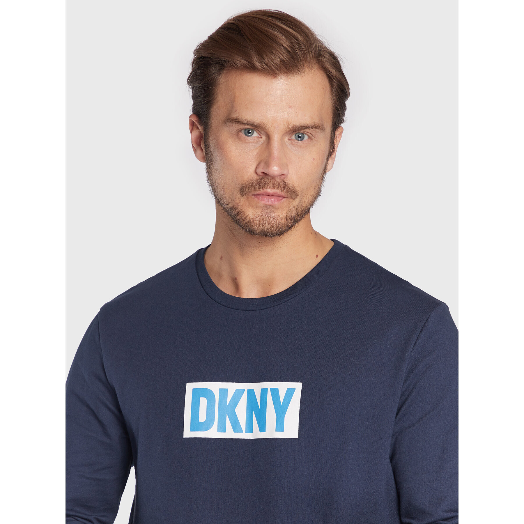 DKNY Longsleeve N5_6892_DKY Bleumarin Regular Fit - Pled.ro