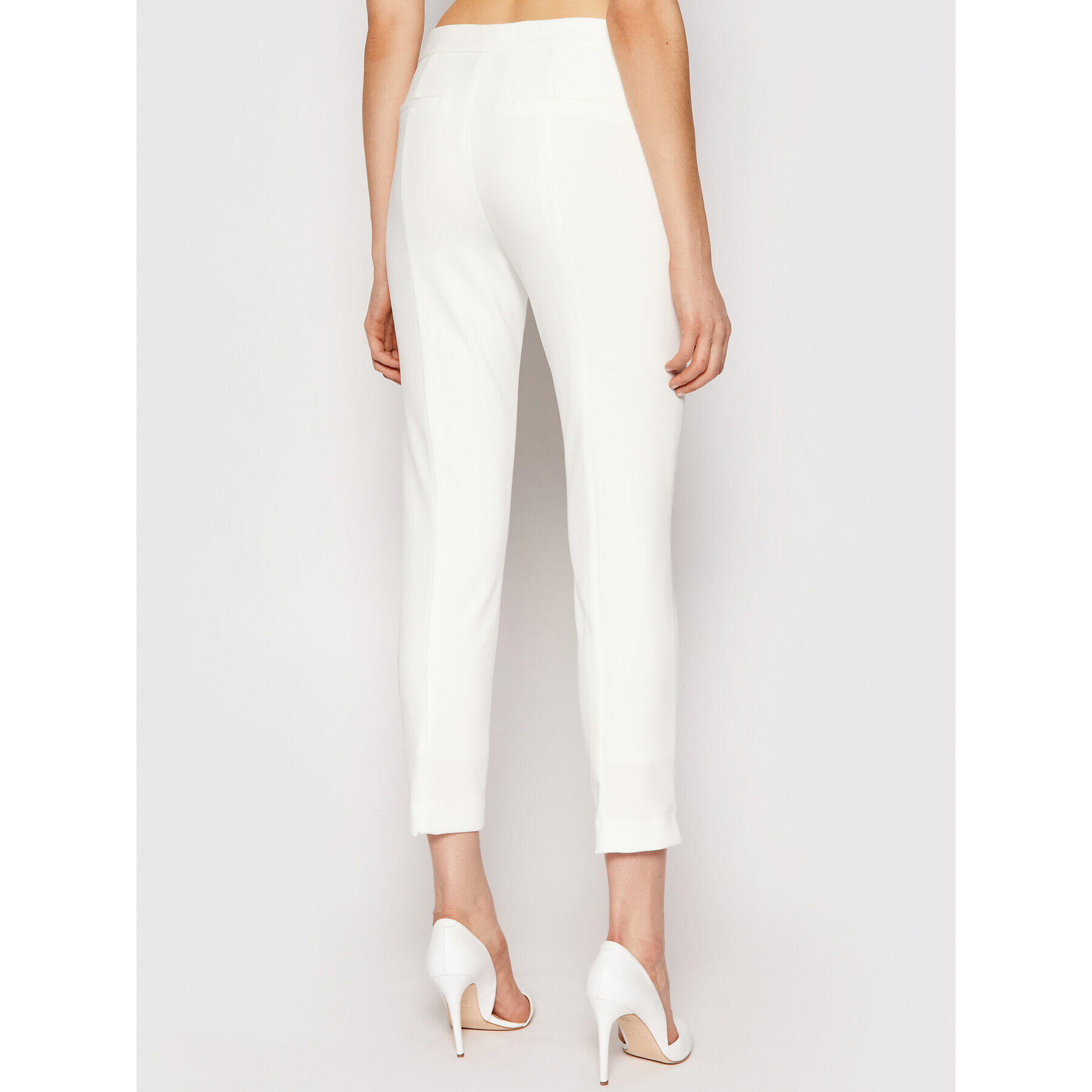 DKNY Pantaloni chino P9RKSDMT Alb Regular Fit - Pled.ro