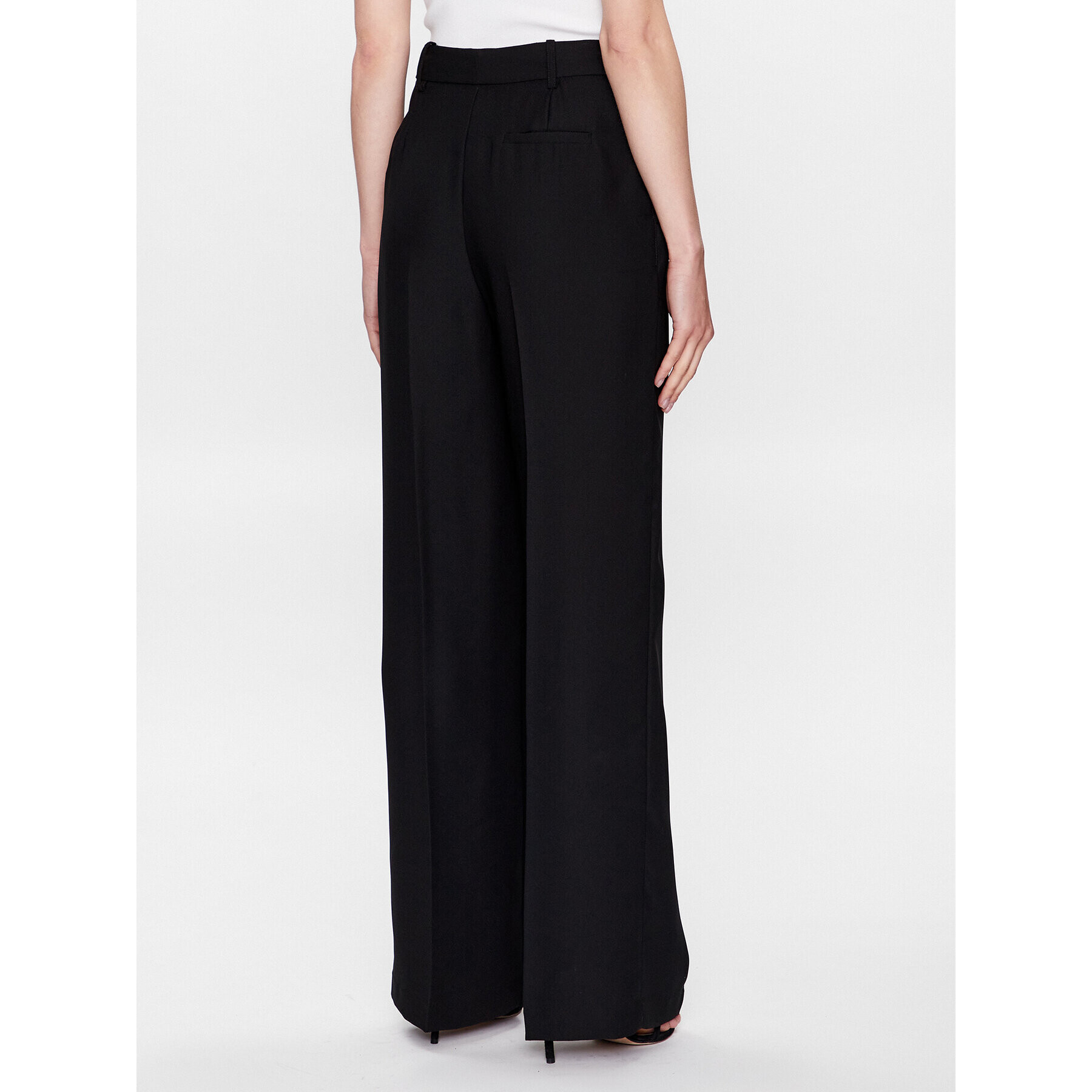 DKNY Pantaloni din material P3AKNQ84 Negru Relaxed Fit - Pled.ro