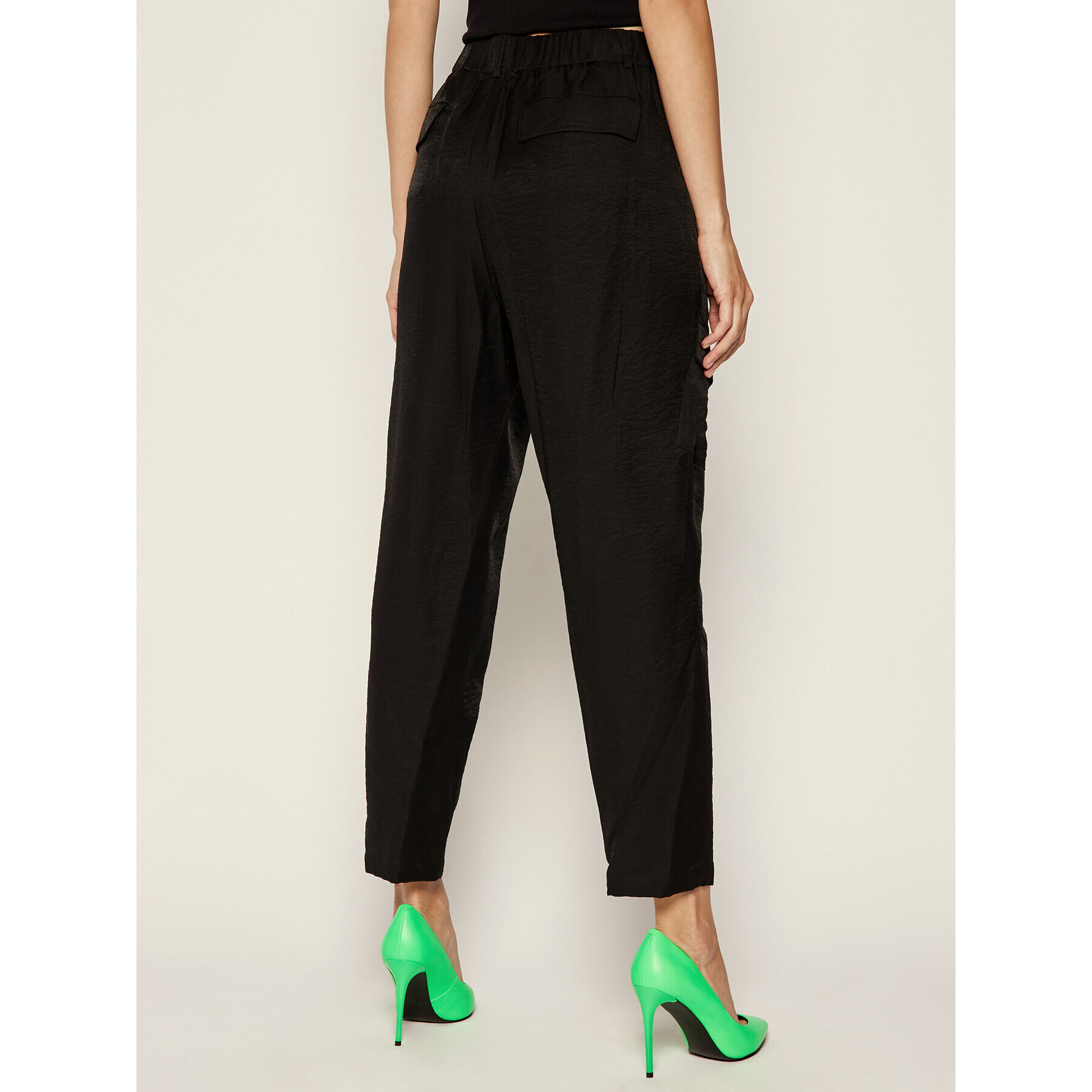 DKNY Pantaloni din material P9DKNB5F Negru Regular Fit - Pled.ro