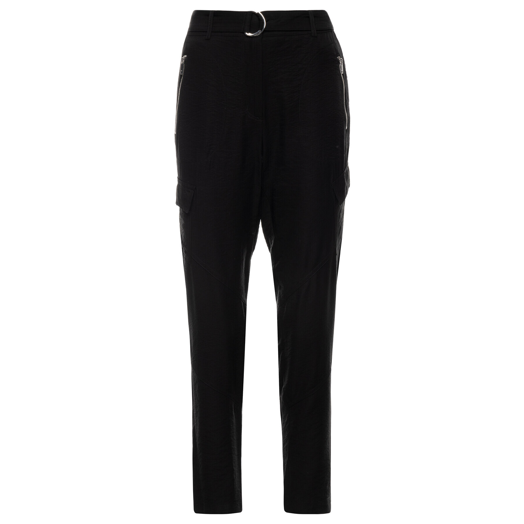 DKNY Pantaloni din material P9DKNB5F Negru Regular Fit - Pled.ro