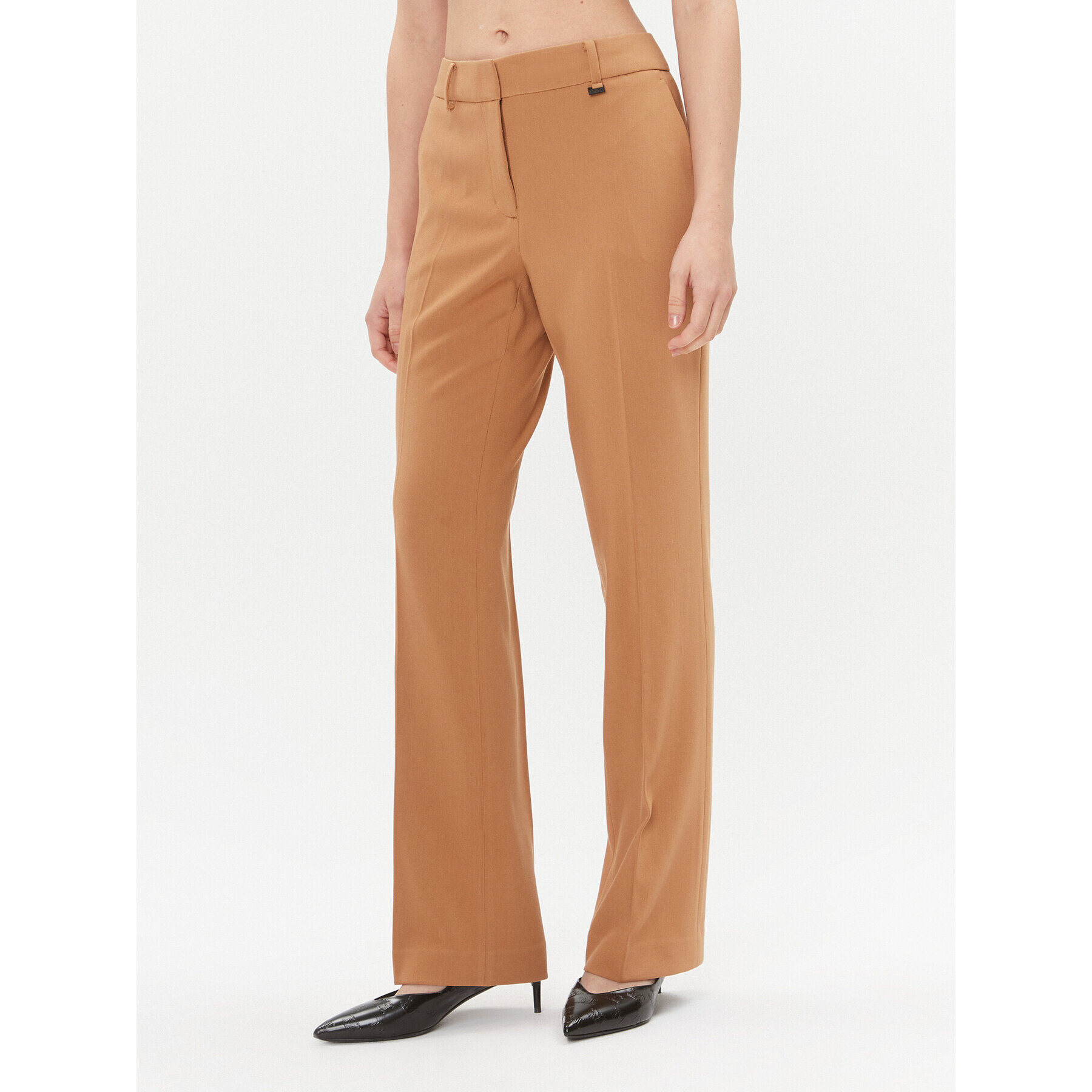 DKNY Pantaloni din material UG3PX097 Maro Regular Fit - Pled.ro