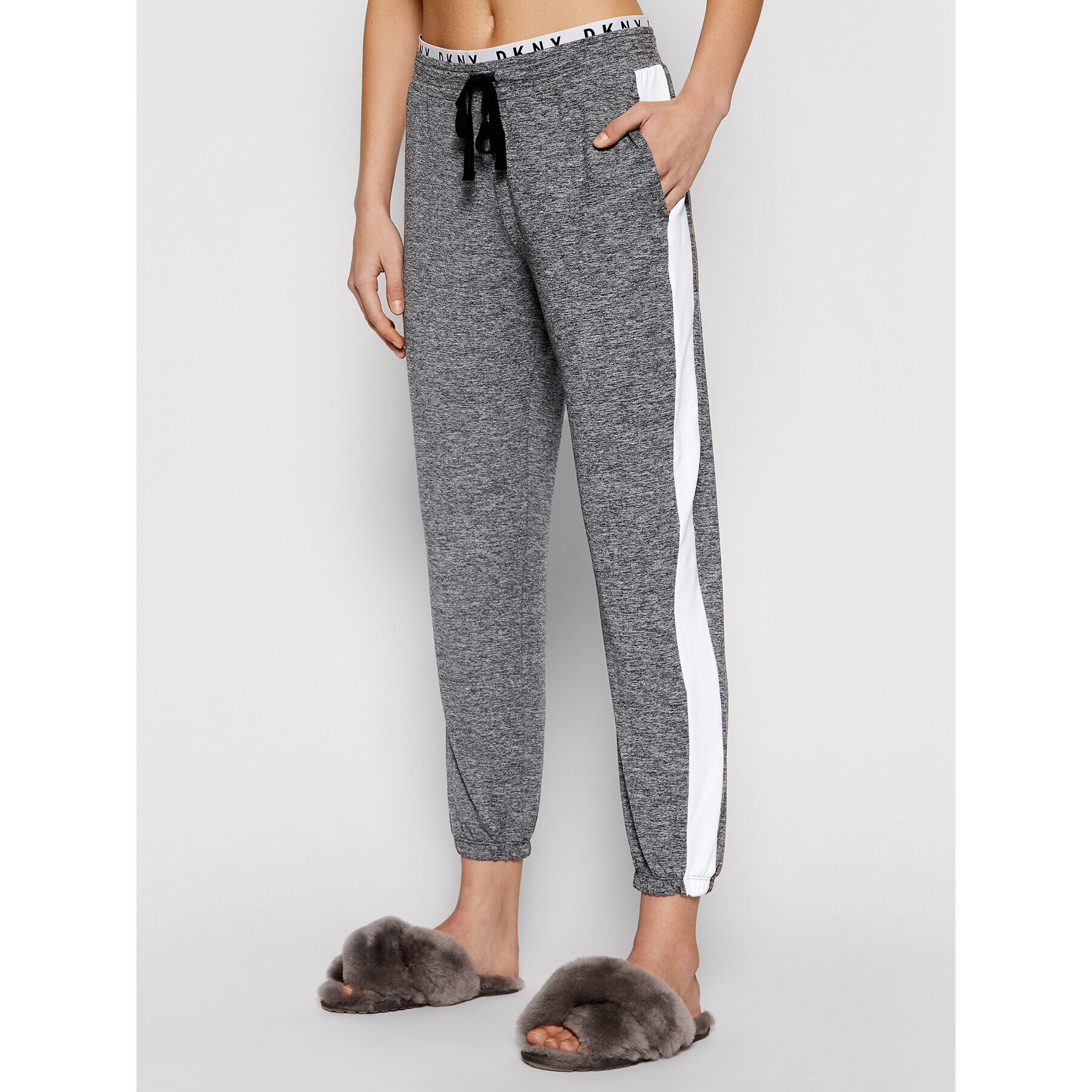 DKNY Pantaloni pijama YI2722471 Gri Regular Fit - Pled.ro