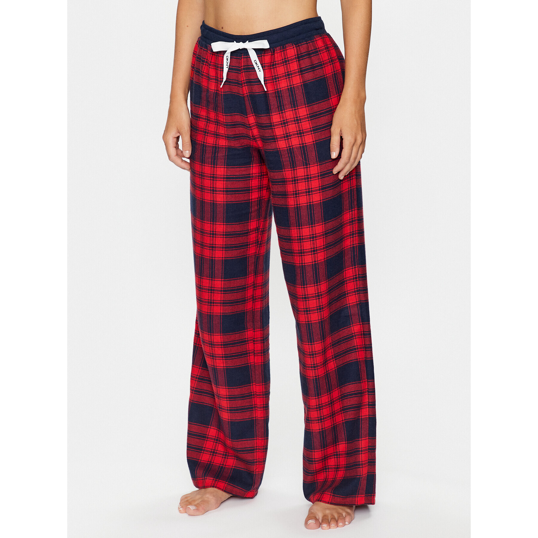 DKNY Pantaloni pijama YI2722591 Roșu Relaxed Fit - Pled.ro