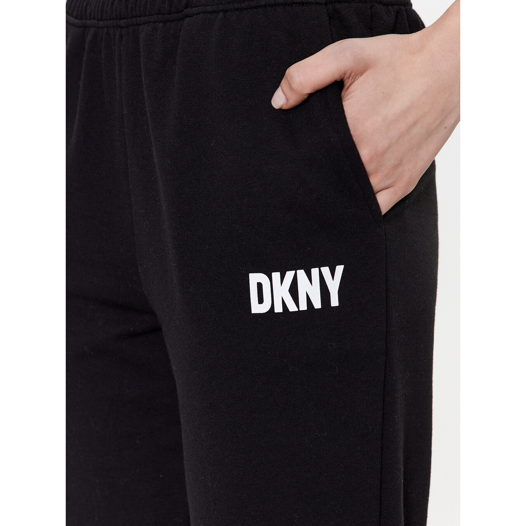 DKNY Pantaloni pijama YI2822629 Negru Regular Fit - Pled.ro