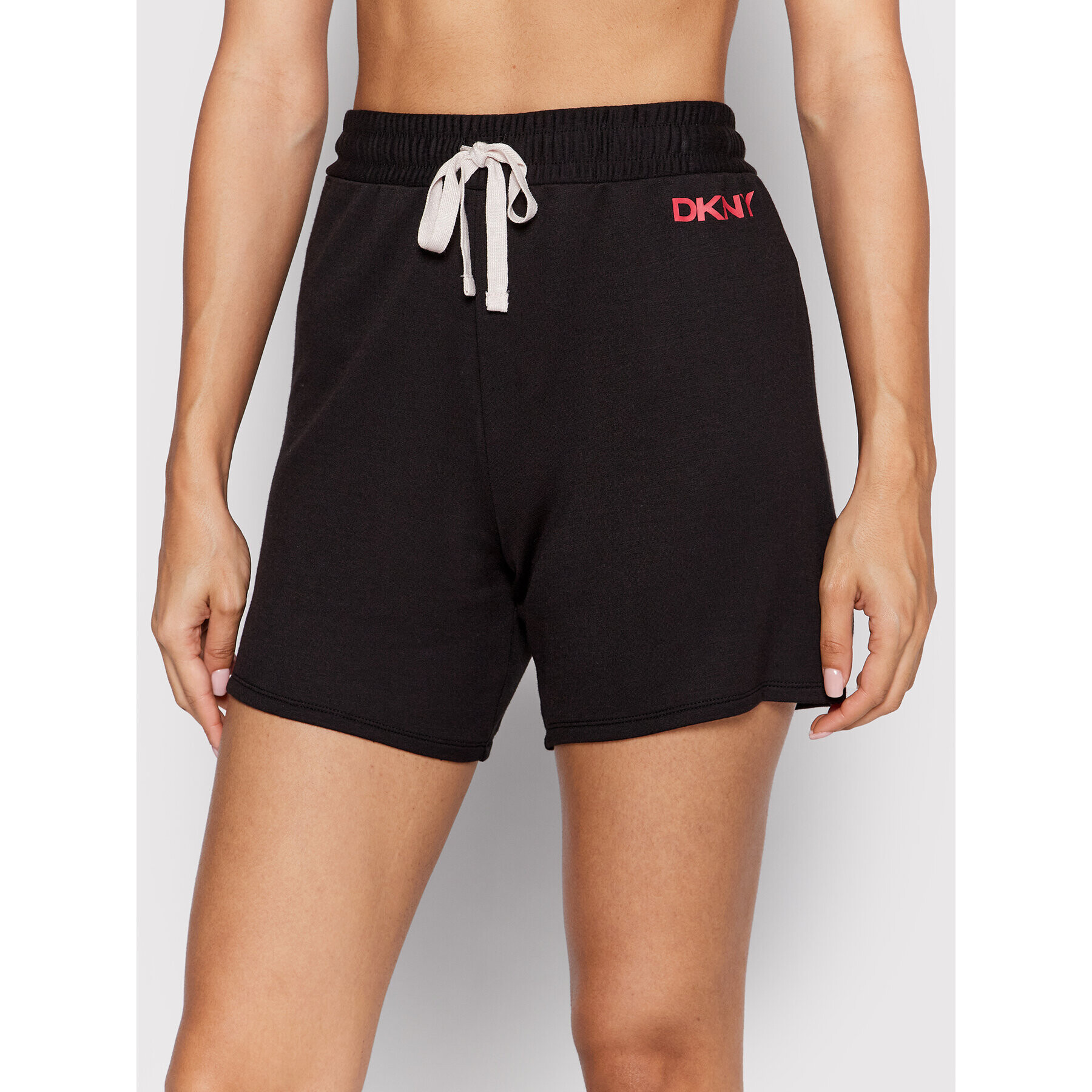 DKNY Pantaloni scurți pijama YI3522534 Negru Regular Fit - Pled.ro