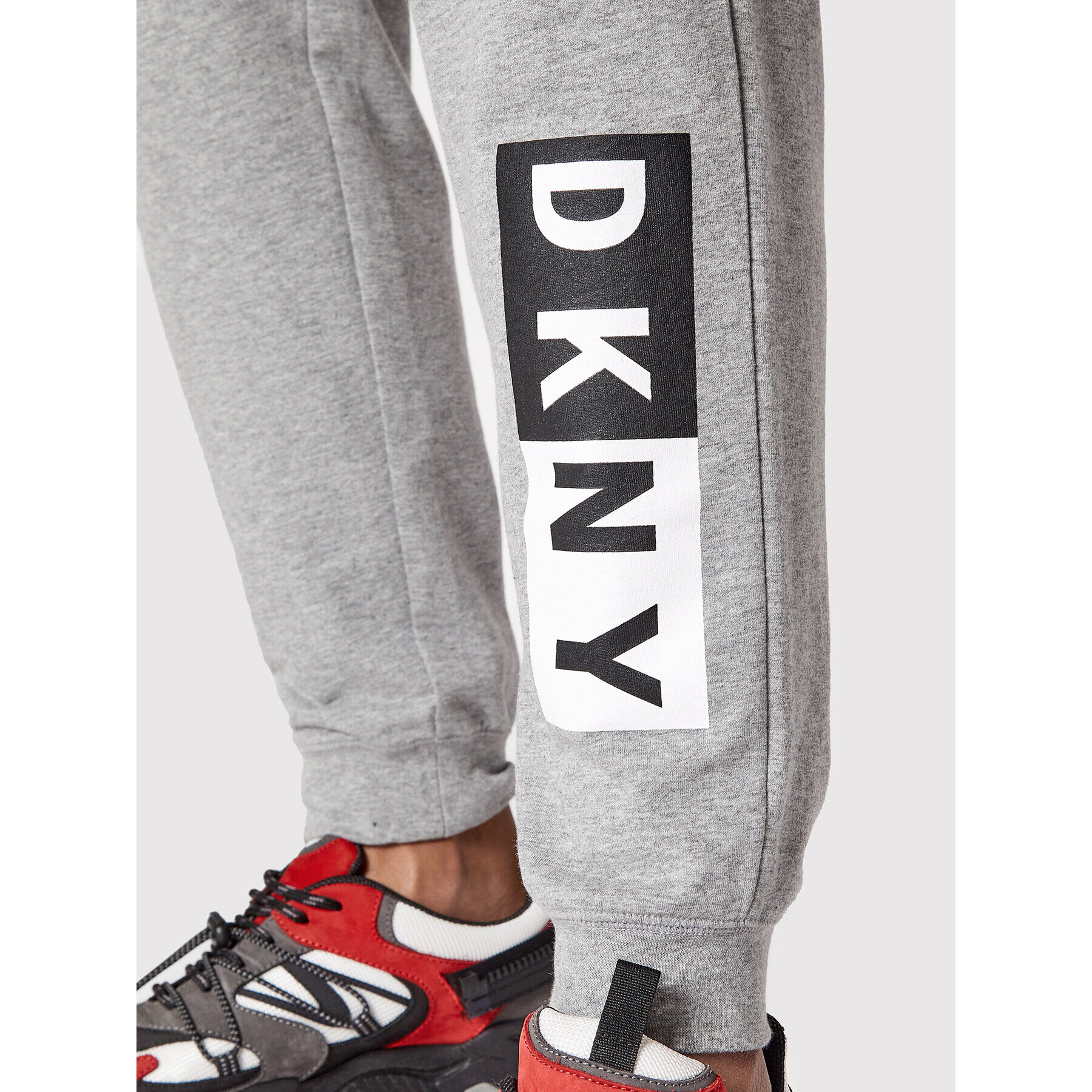 DKNY Pantaloni trening N5_6742_DKY Gri Regular Fit - Pled.ro