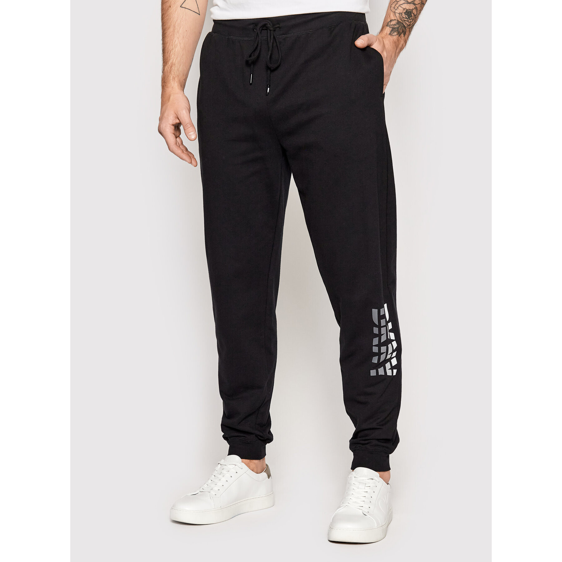 DKNY Pantaloni trening N5_6818_DKY Negru Regular Fit - Pled.ro