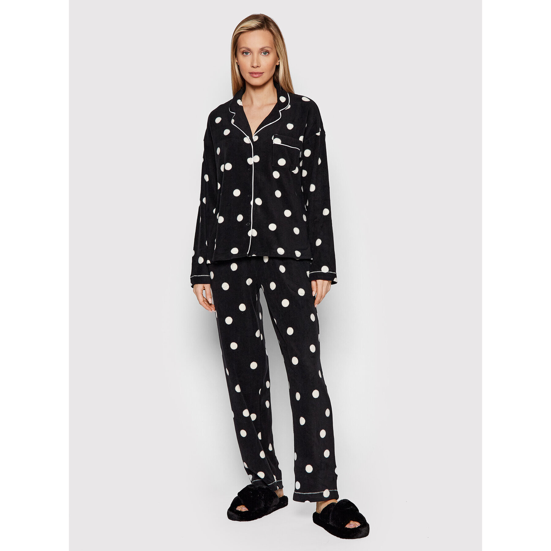 DKNY Pijama YI2822497F Negru - Pled.ro