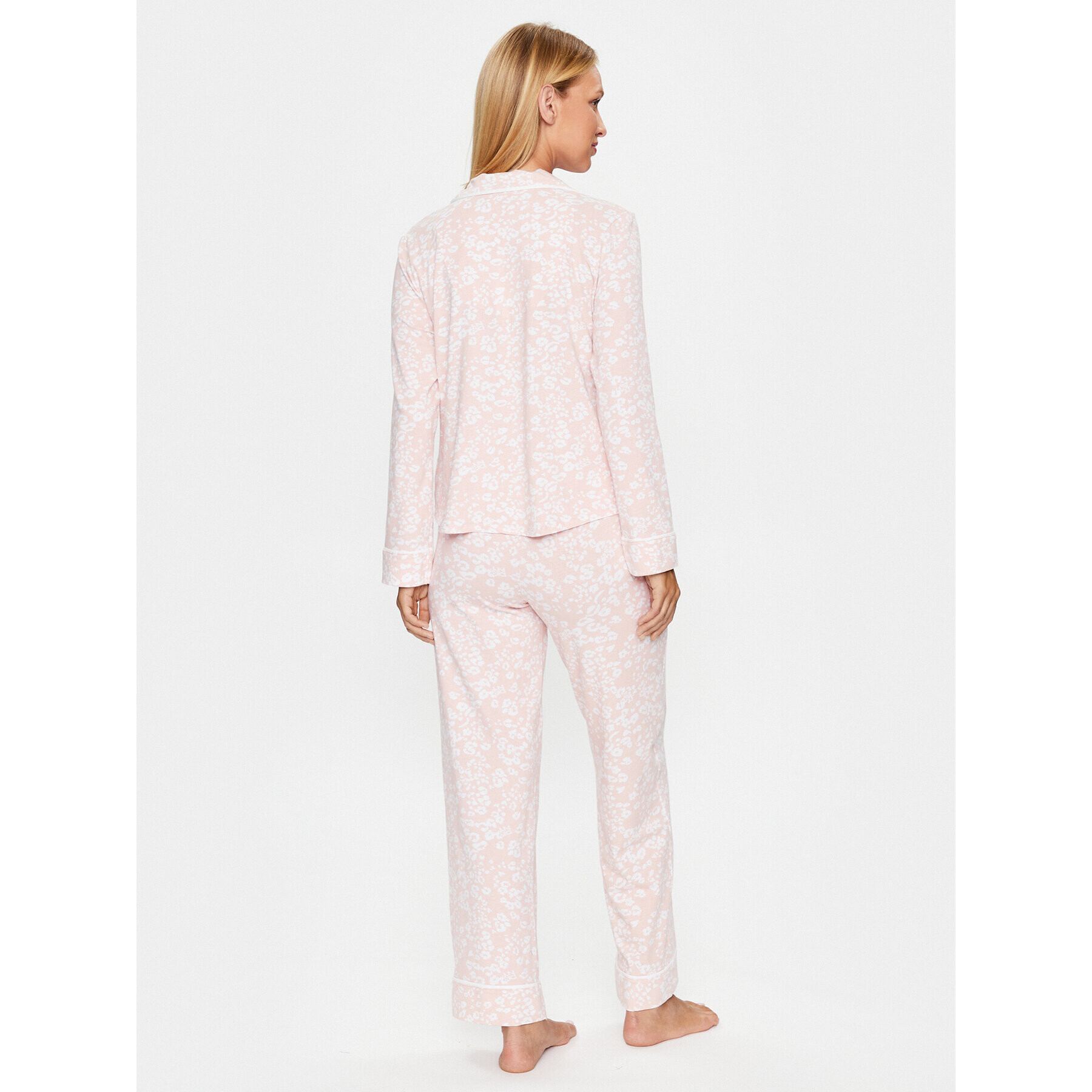 DKNY Pijama YI2822590 Roz Regular Fit - Pled.ro