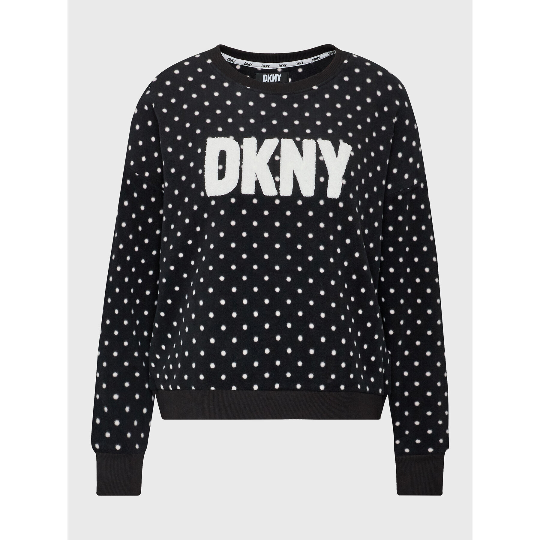 DKNY Pijama YI2822603F Negru Regular Fit - Pled.ro