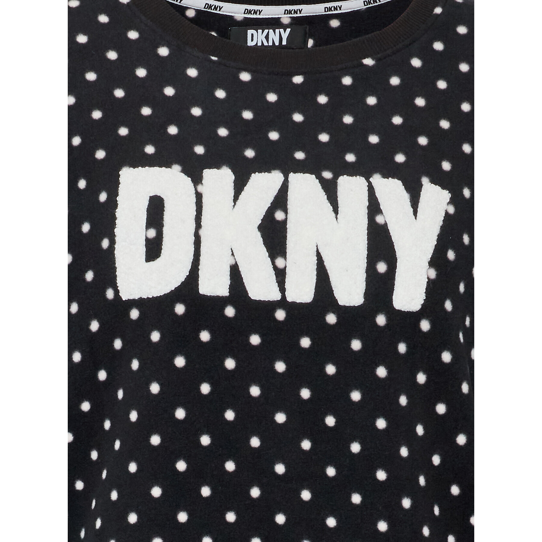 DKNY Pijama YI2822603F Negru Regular Fit - Pled.ro