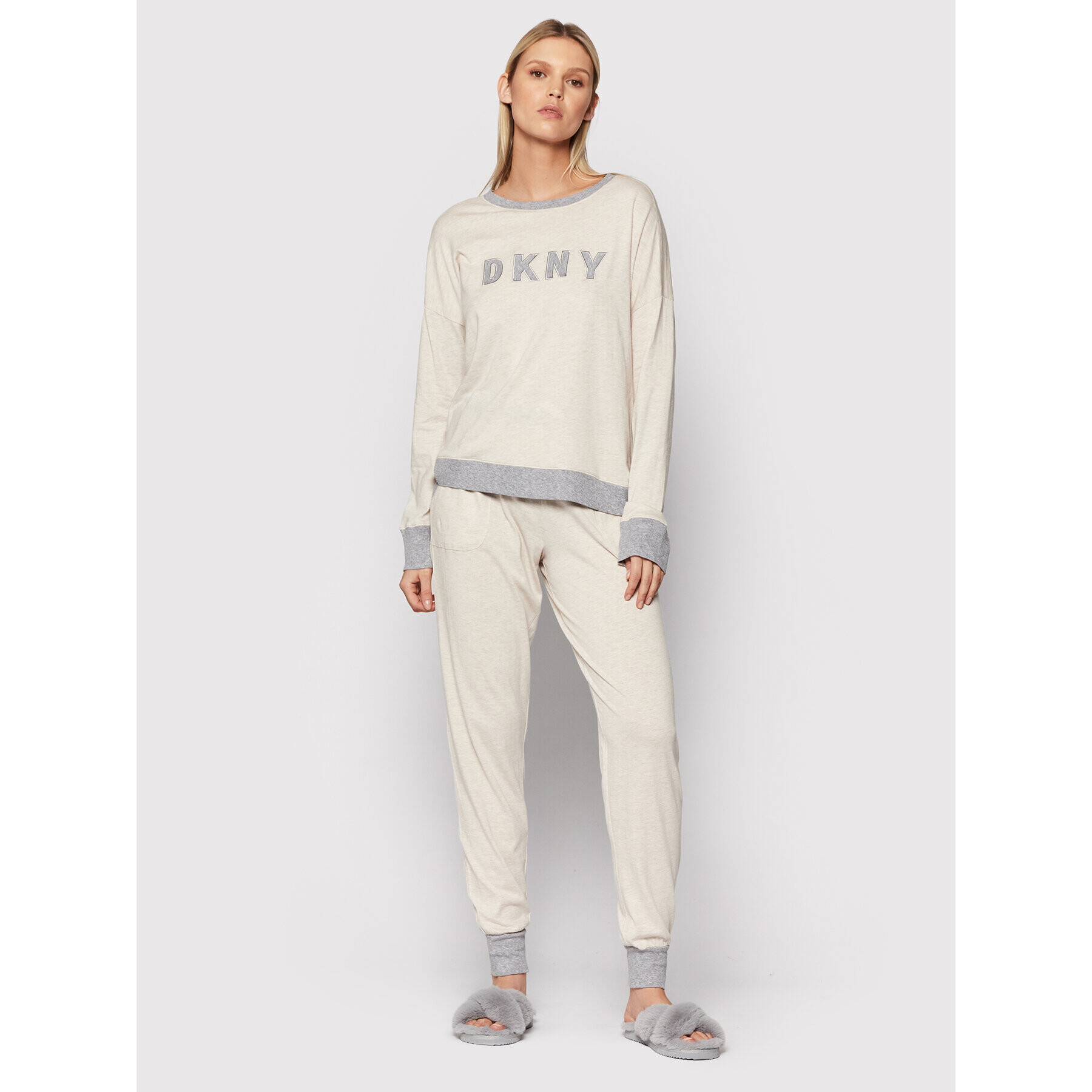 DKNY Pijama YI2919259 Bej - Pled.ro