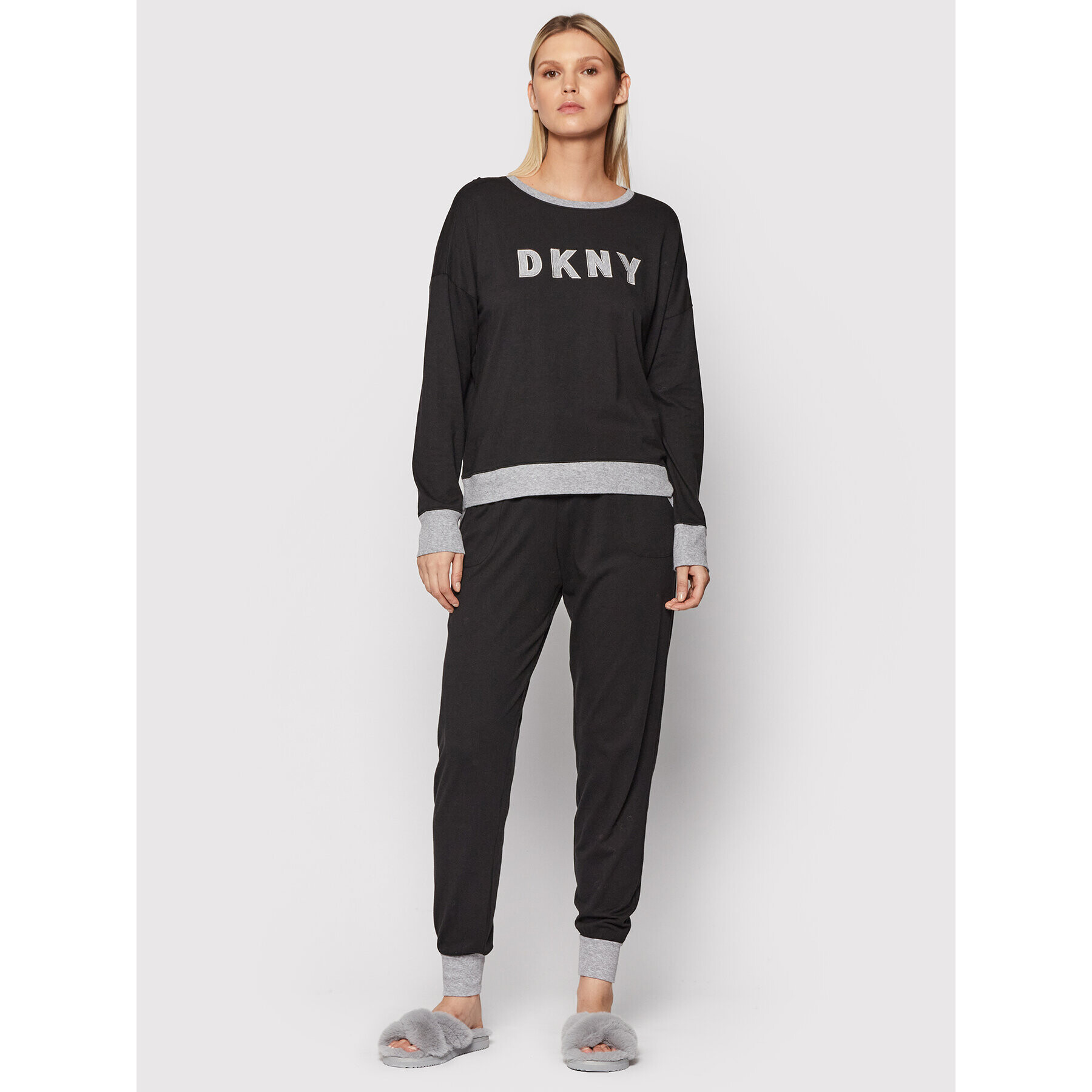 DKNY Pijama YI2919259 Negru - Pled.ro