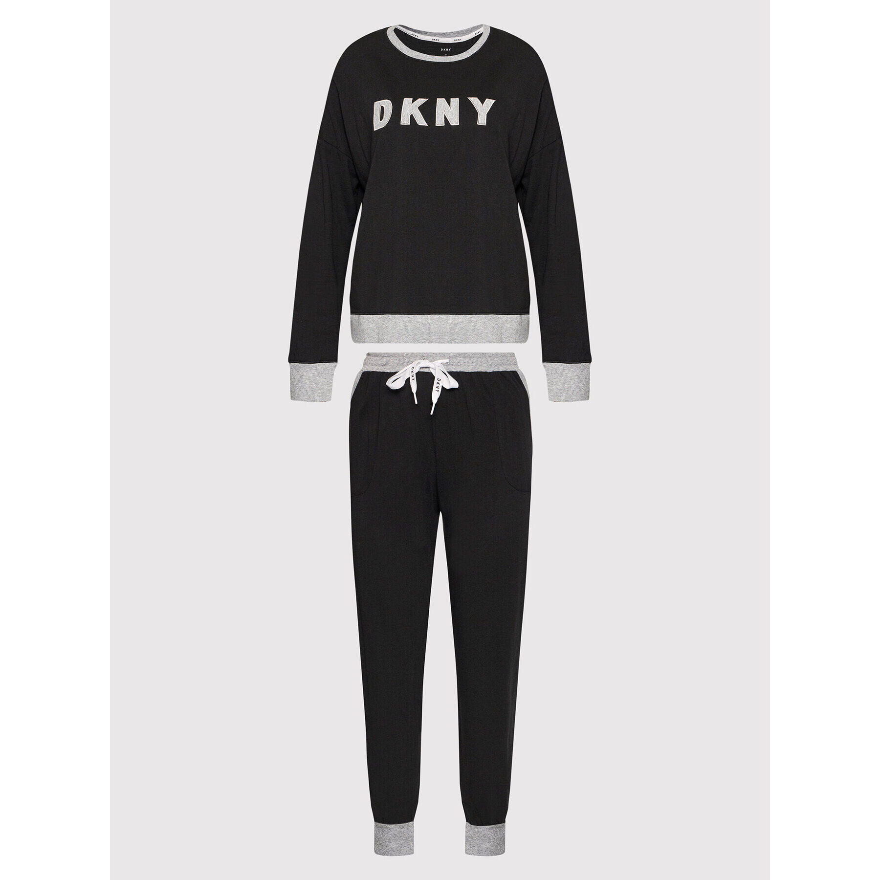 DKNY Pijama YI2919259 Negru - Pled.ro