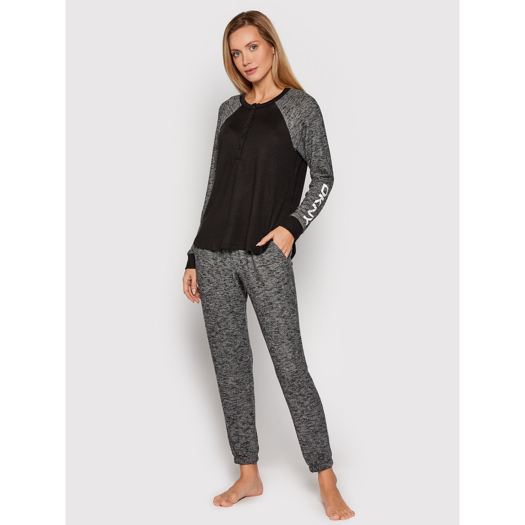 DKNY Pijama YI2922485 Negru - Pled.ro