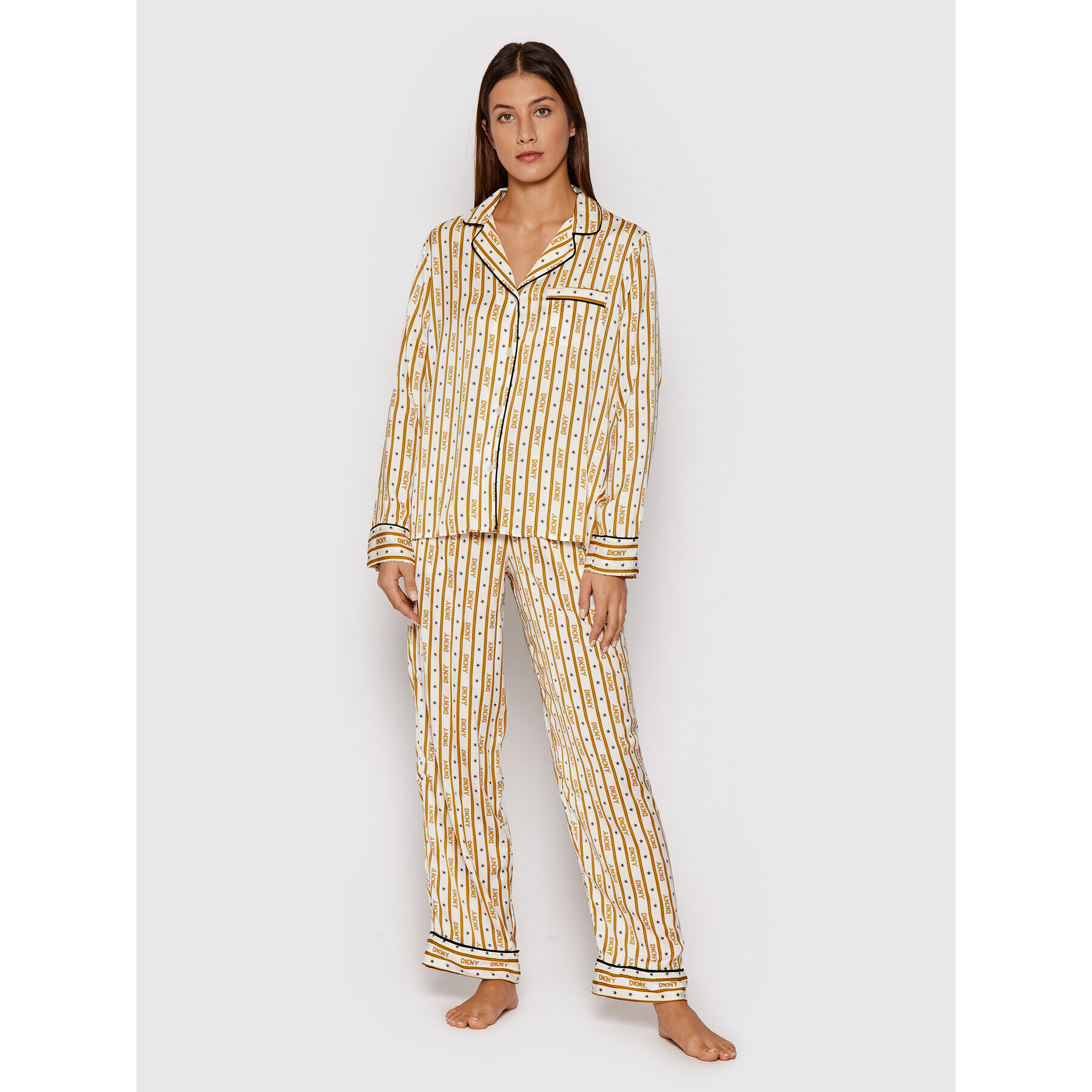 DKNY Pijama YI2922486 Bej - Pled.ro