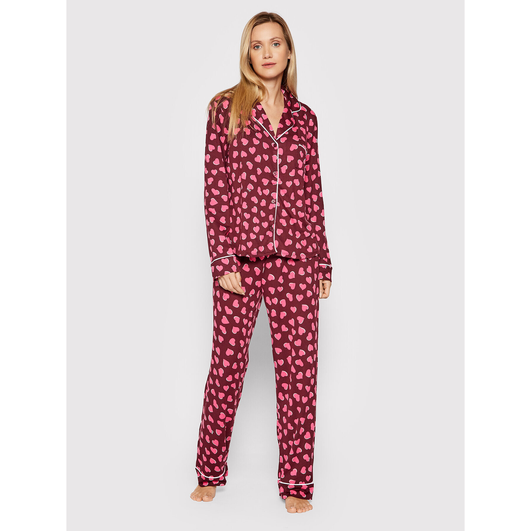 DKNY Pijama YI2922496F Vișiniu - Pled.ro