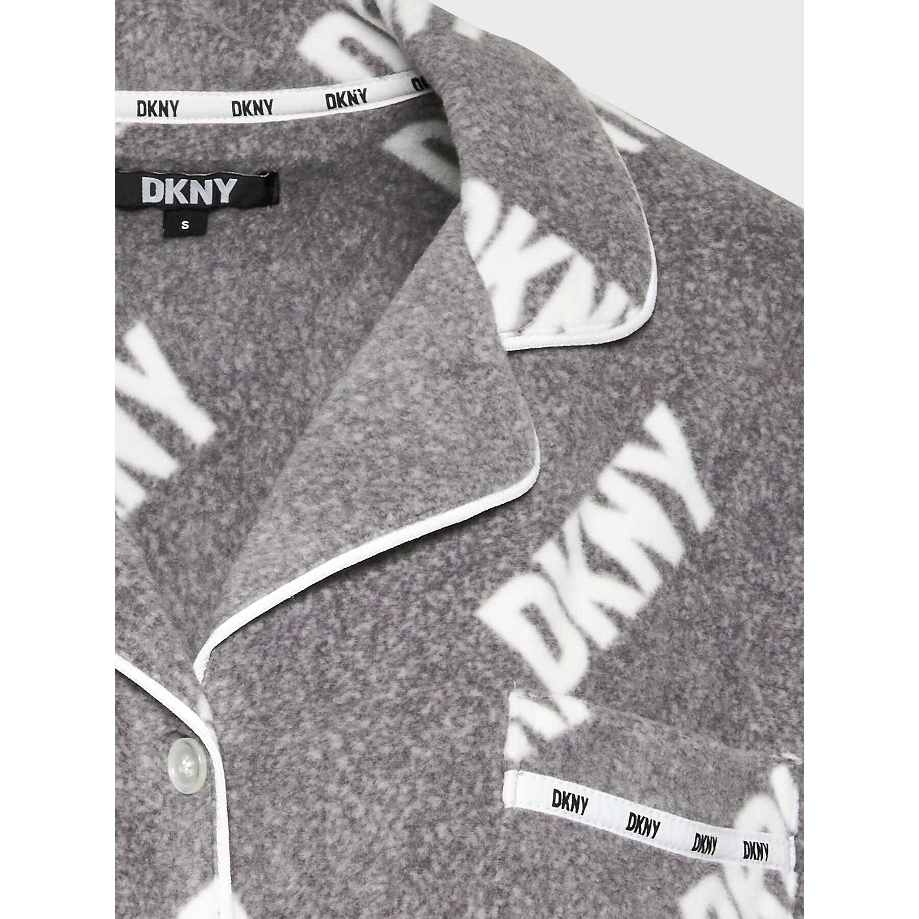 DKNY Pijama YI2922603F Gri Regular Fit - Pled.ro