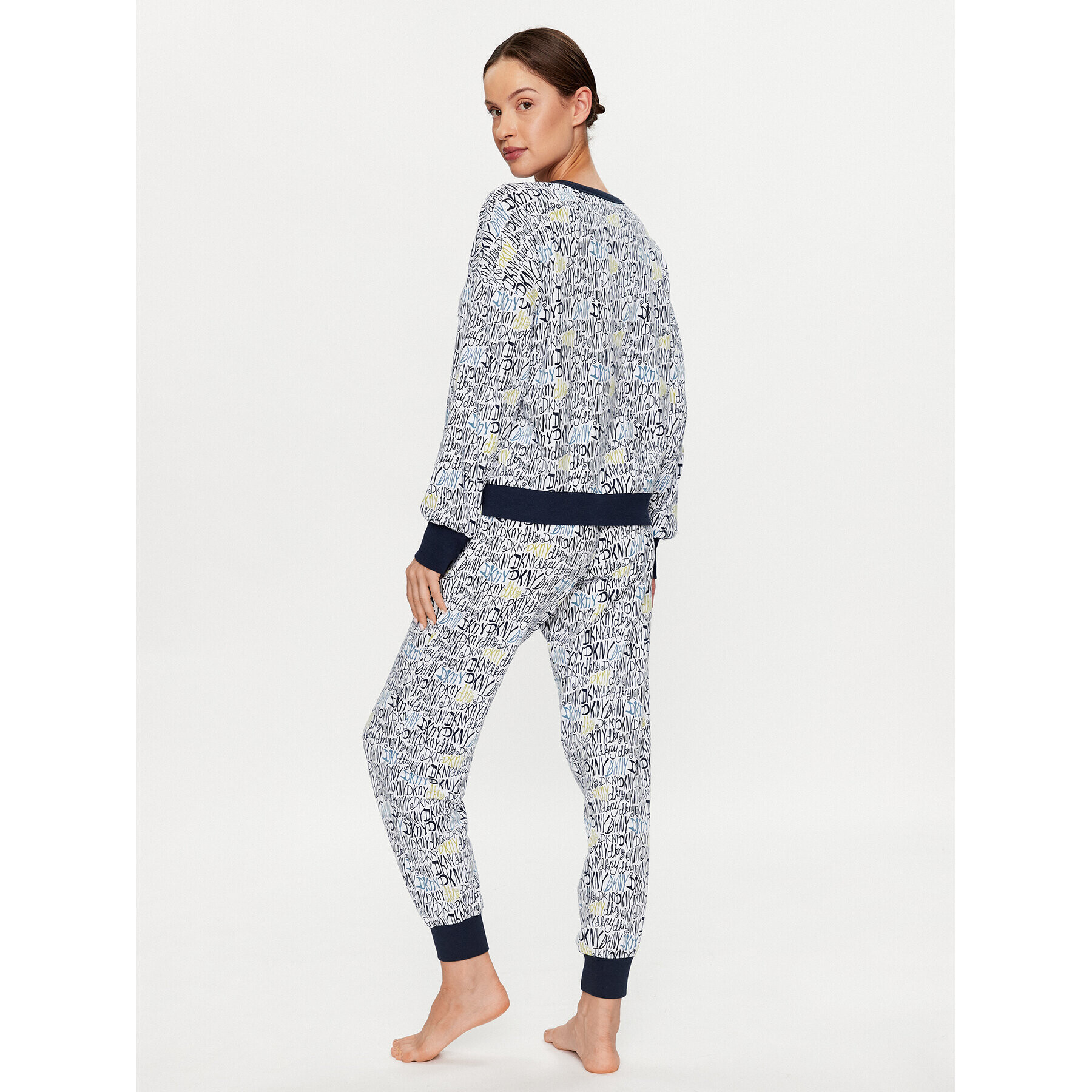 DKNY Pijama YI2922668 Colorat Regular Fit - Pled.ro