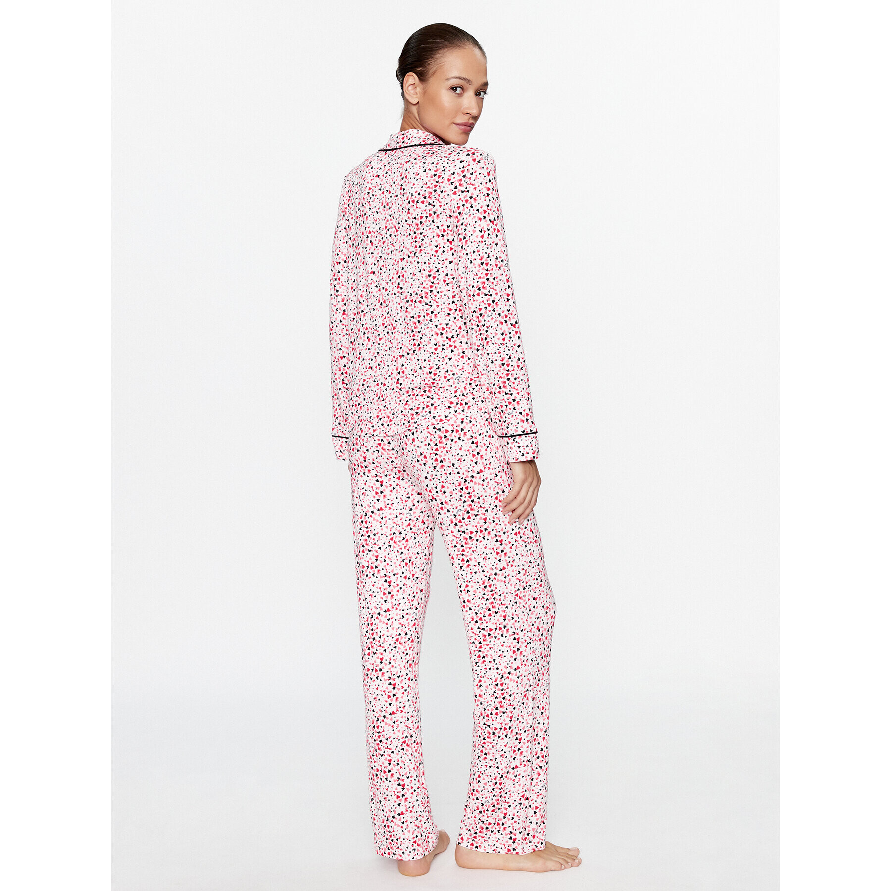 DKNY Pijama YI2922692 Roz Regular Fit - Pled.ro