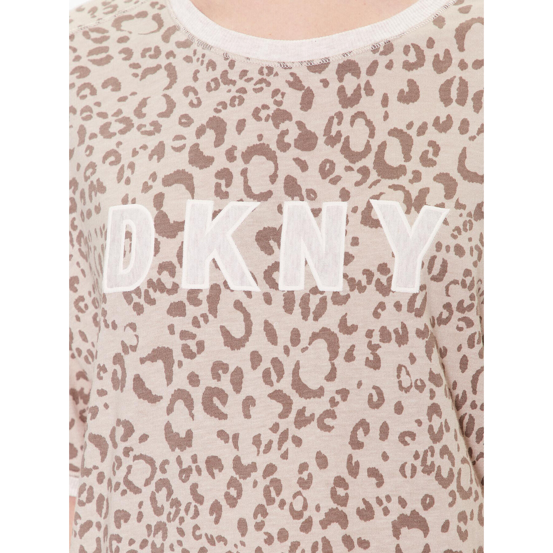 DKNY Pijama YI3919259 Bej Regular Fit - Pled.ro