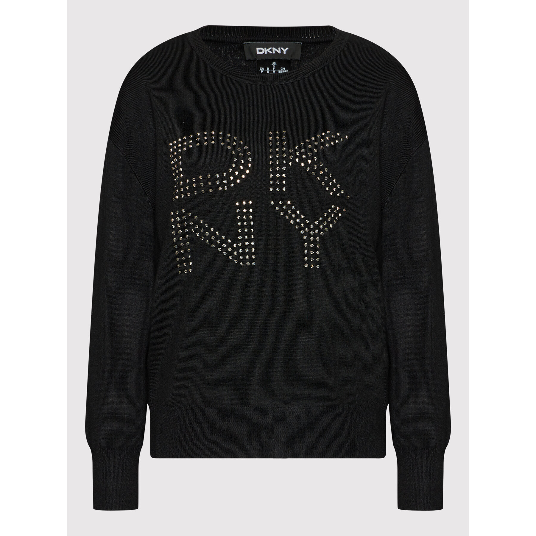 DKNY Pulover P1MSB07M Negru Regular Fit - Pled.ro