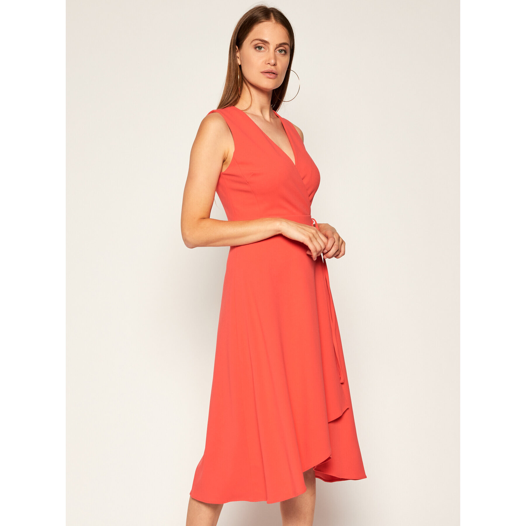 DKNY Rochie cocktail DD0C1148 Roșu Regular Fit - Pled.ro