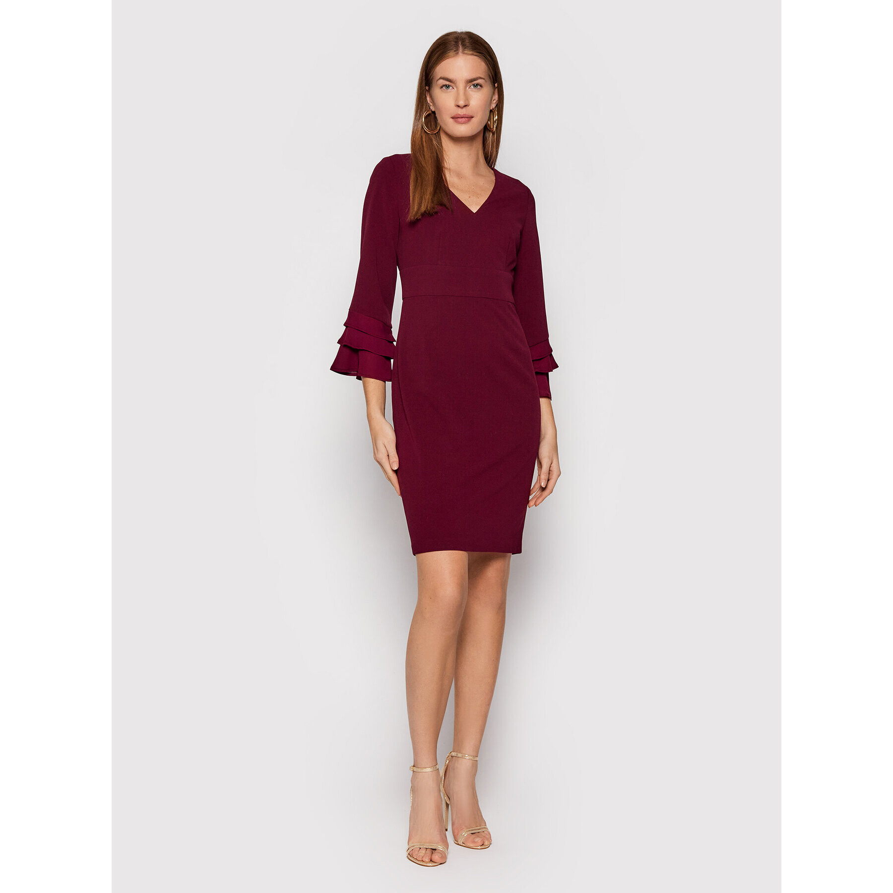 DKNY Rochie cocktail DD1H2105 Vișiniu Regular Fit - Pled.ro