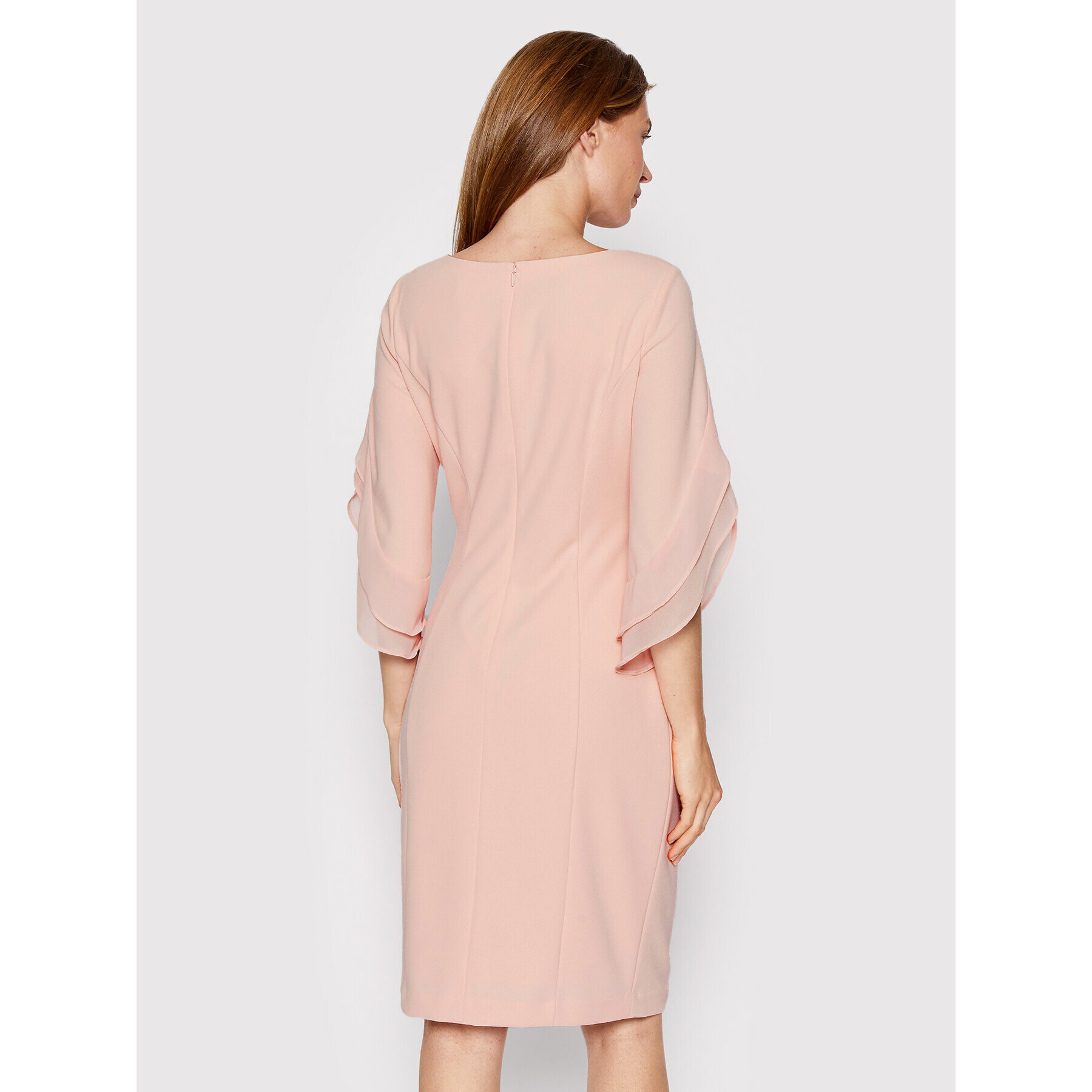 DKNY Rochie cocktail DD1J1141 Roz Regular Fit - Pled.ro