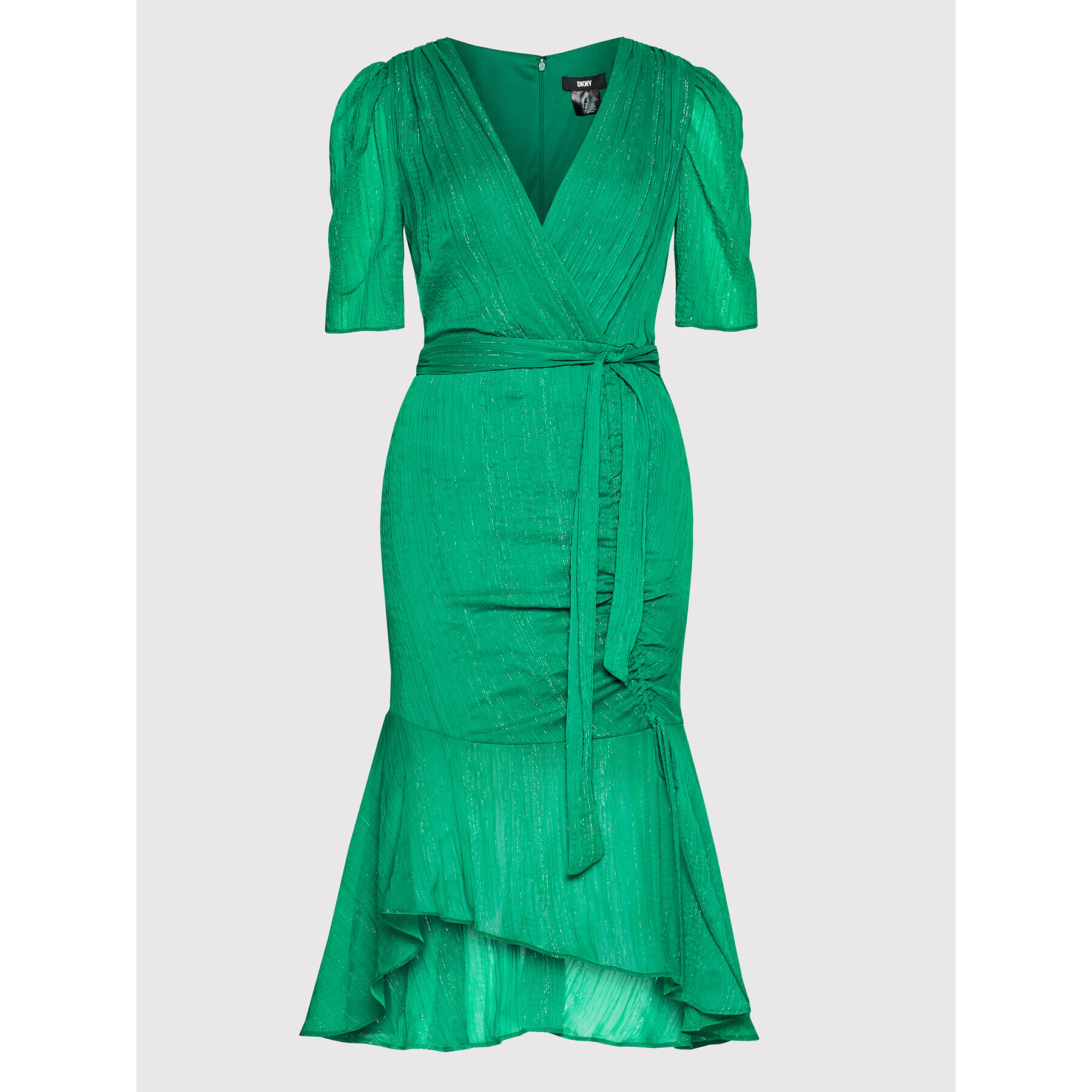 DKNY Rochie cocktail DD1JA150 Verde Regular Fit - Pled.ro