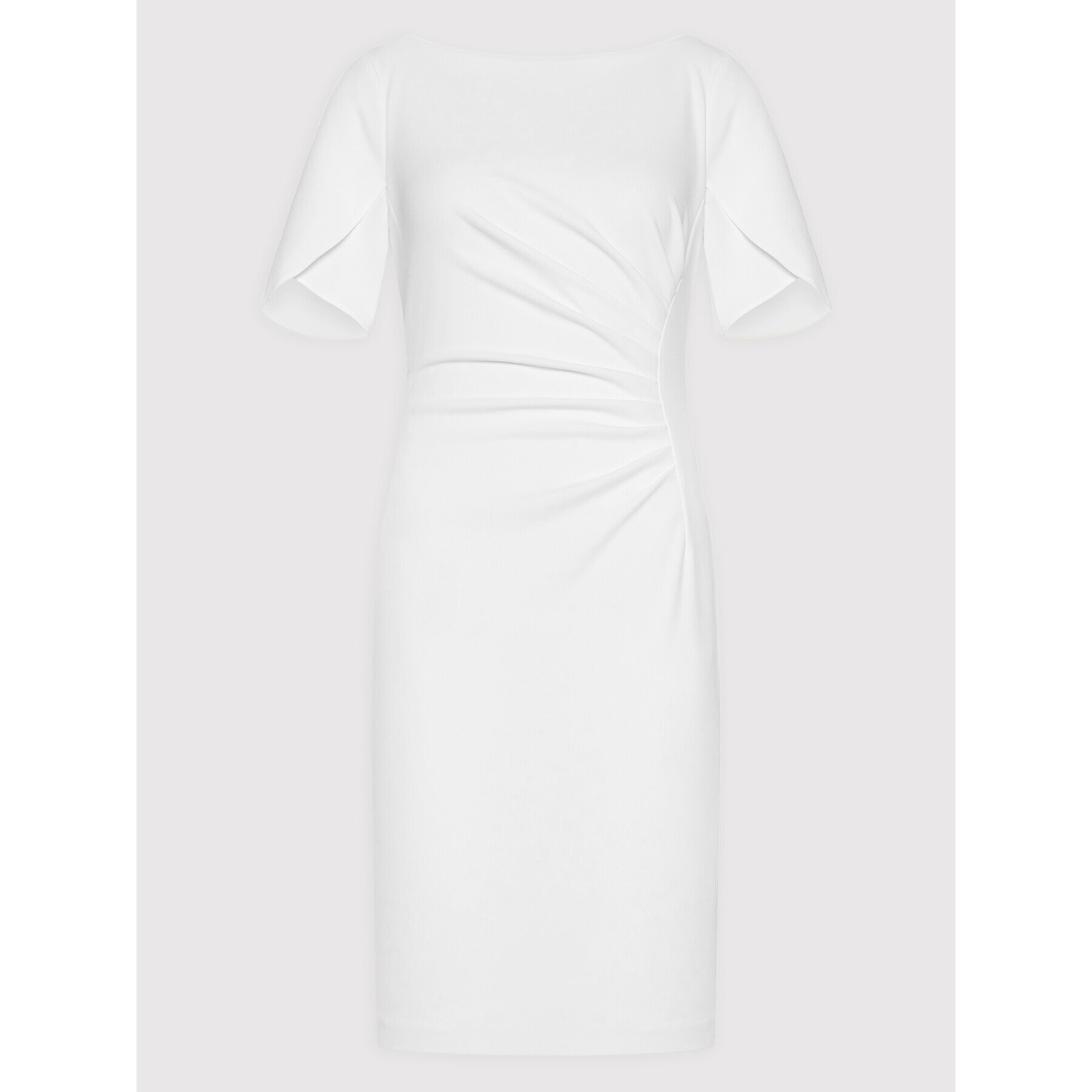 DKNY Rochie cocktail DD2BN927 Alb Slim Fit - Pled.ro