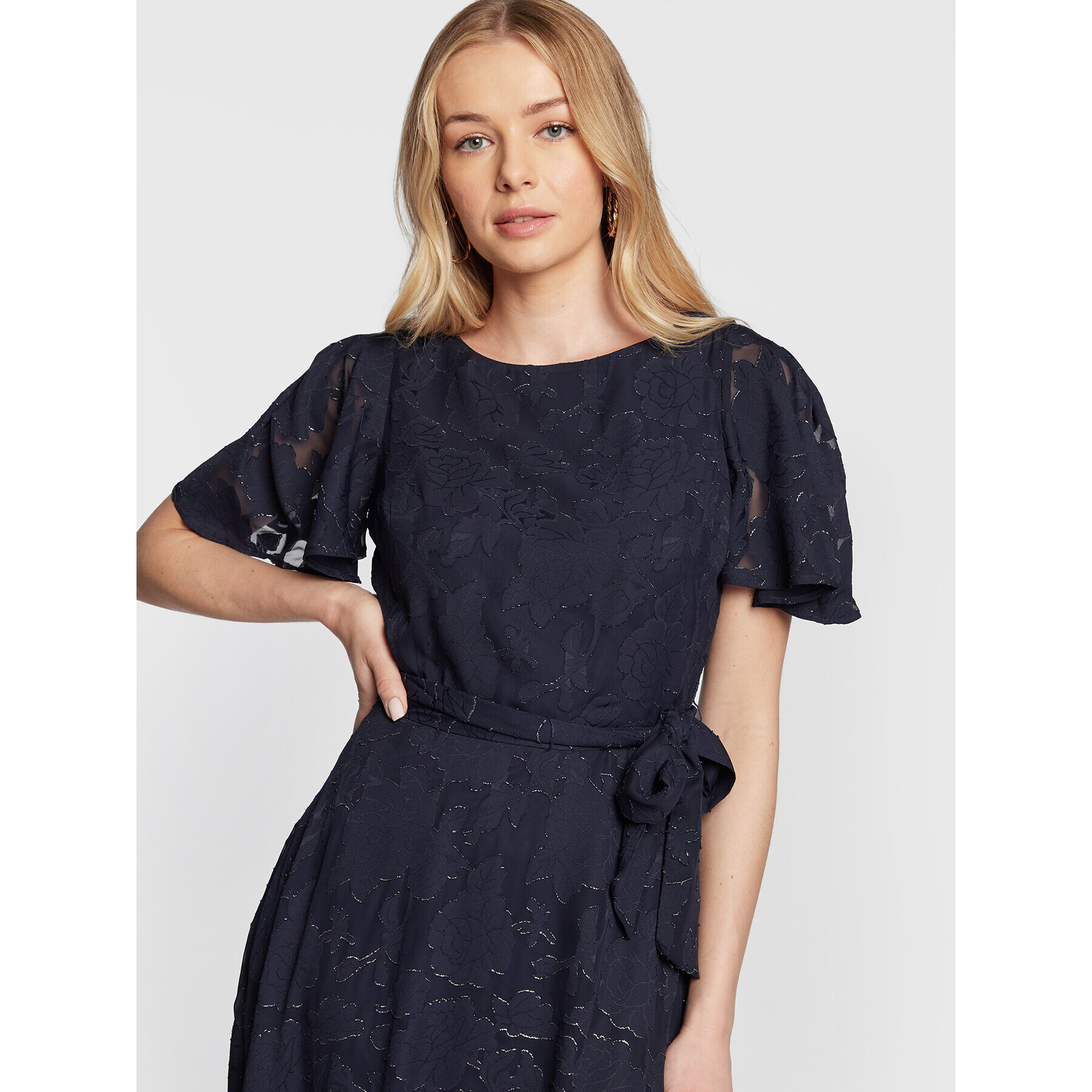 DKNY Rochie cocktail DD2FA664 Bleumarin Regular Fit - Pled.ro