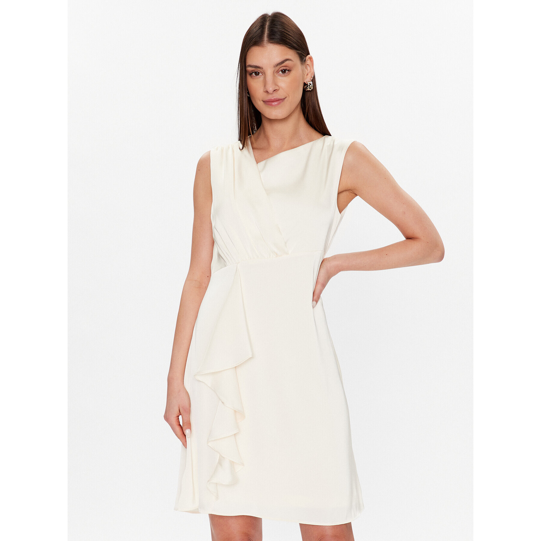 DKNY Rochie cocktail DD2K2383 Écru Regular Fit - Pled.ro