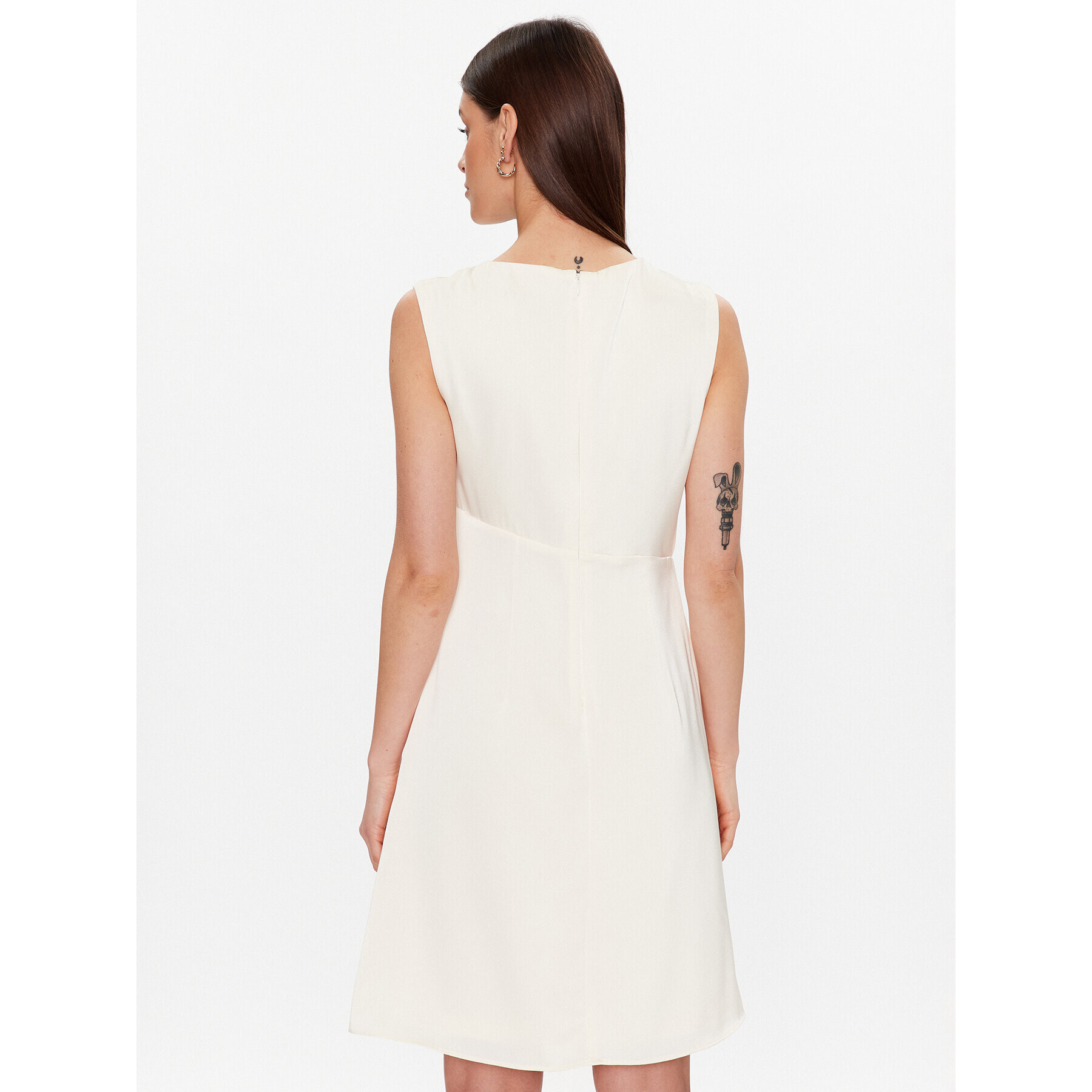 DKNY Rochie cocktail DD2K2383 Écru Regular Fit - Pled.ro