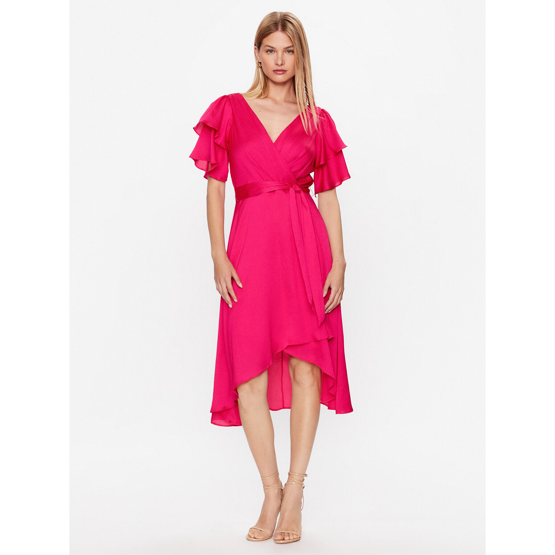 DKNY Rochie cocktail DD3F7613 Roz Slim Fit - Pled.ro