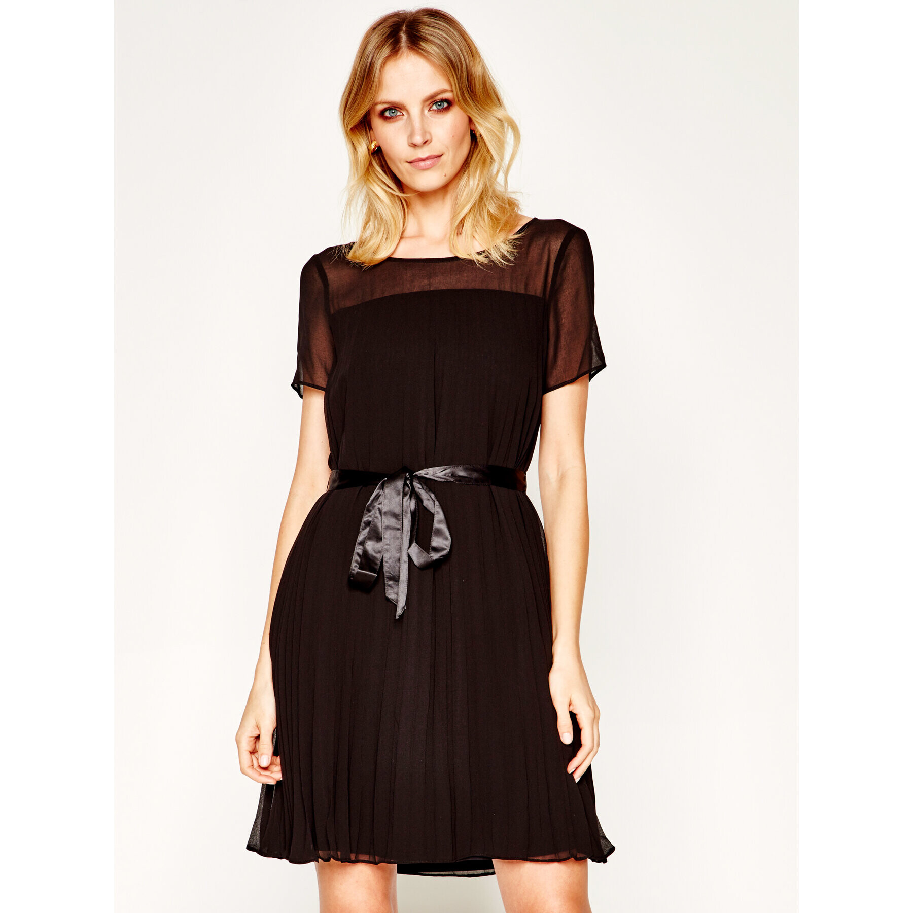 DKNY Rochie cocktail P0BBGEWP Negru Regular Fit - Pled.ro