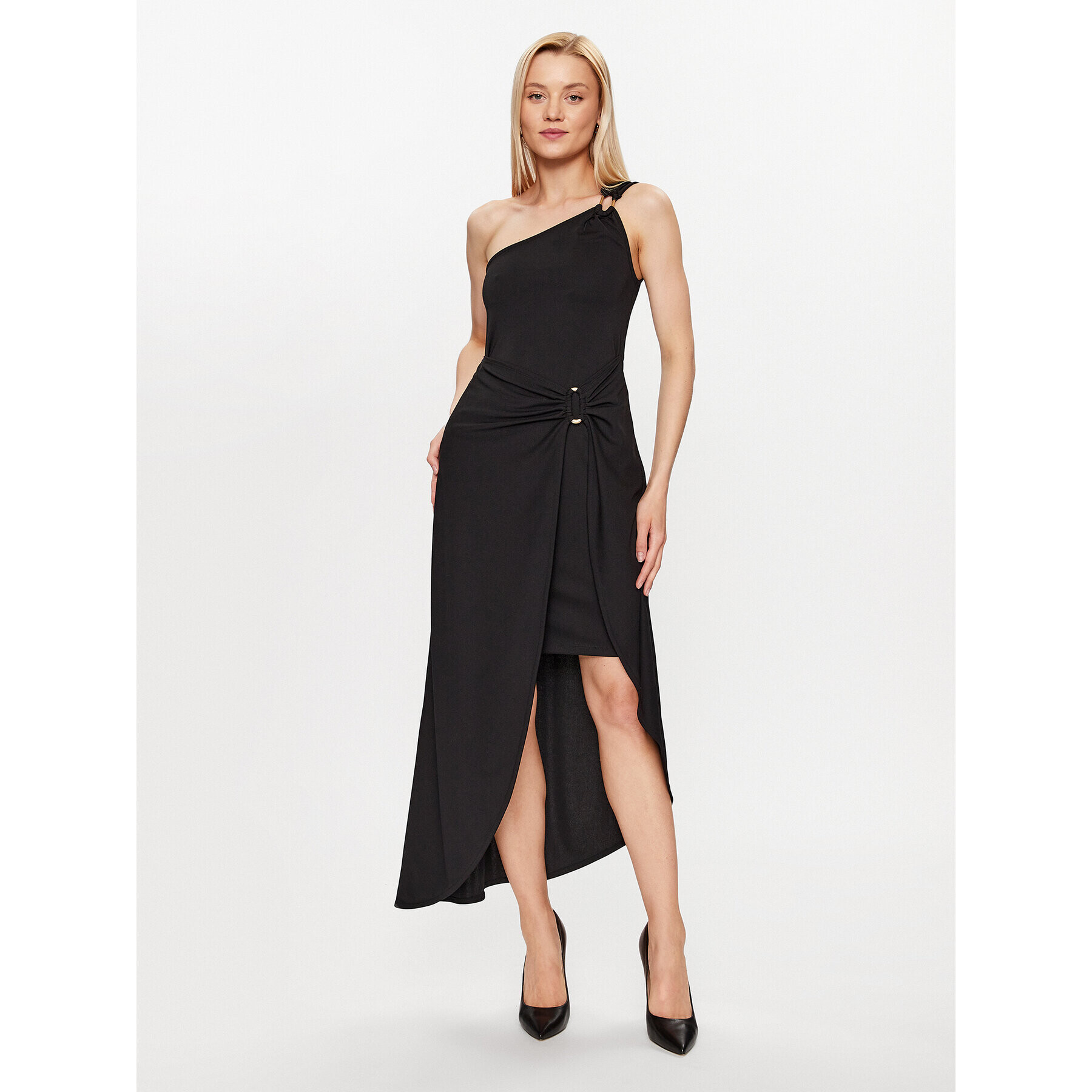 DKNY Rochie cocktail P3ED8SKM Negru Slim Fit - Pled.ro