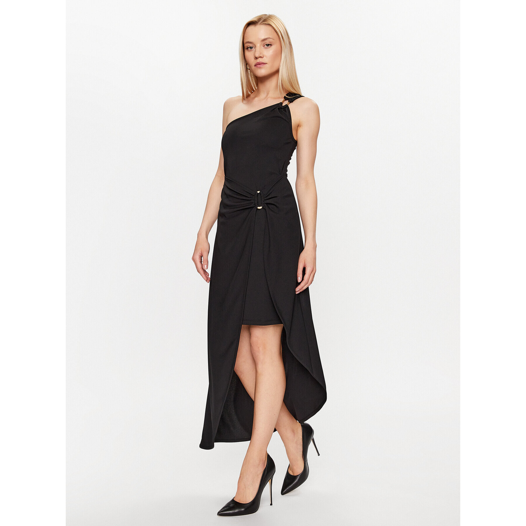 DKNY Rochie cocktail P3ED8SKM Negru Slim Fit - Pled.ro